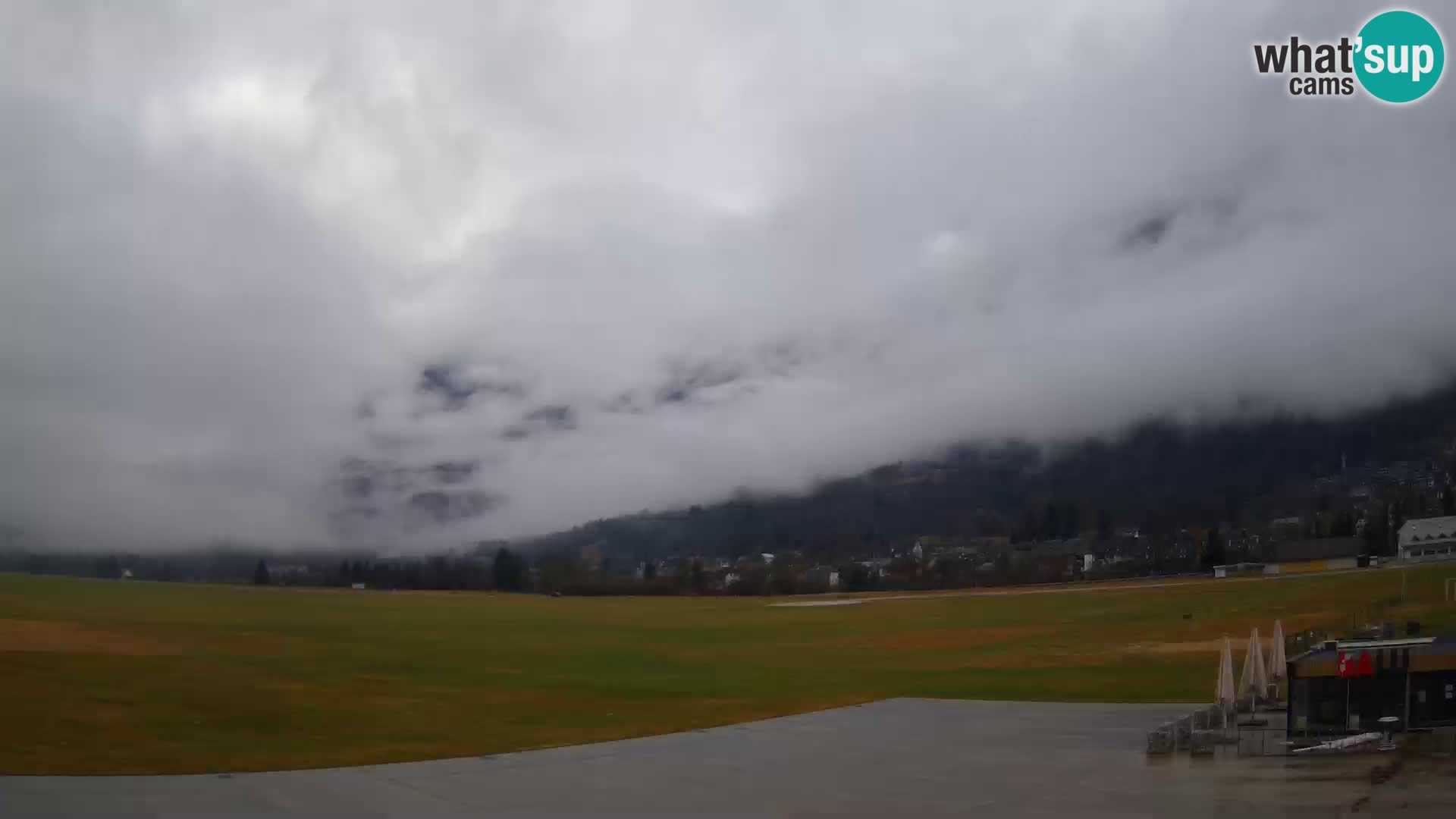 Webcam en direct Aéroport de Bovec – Vue sur Kanin