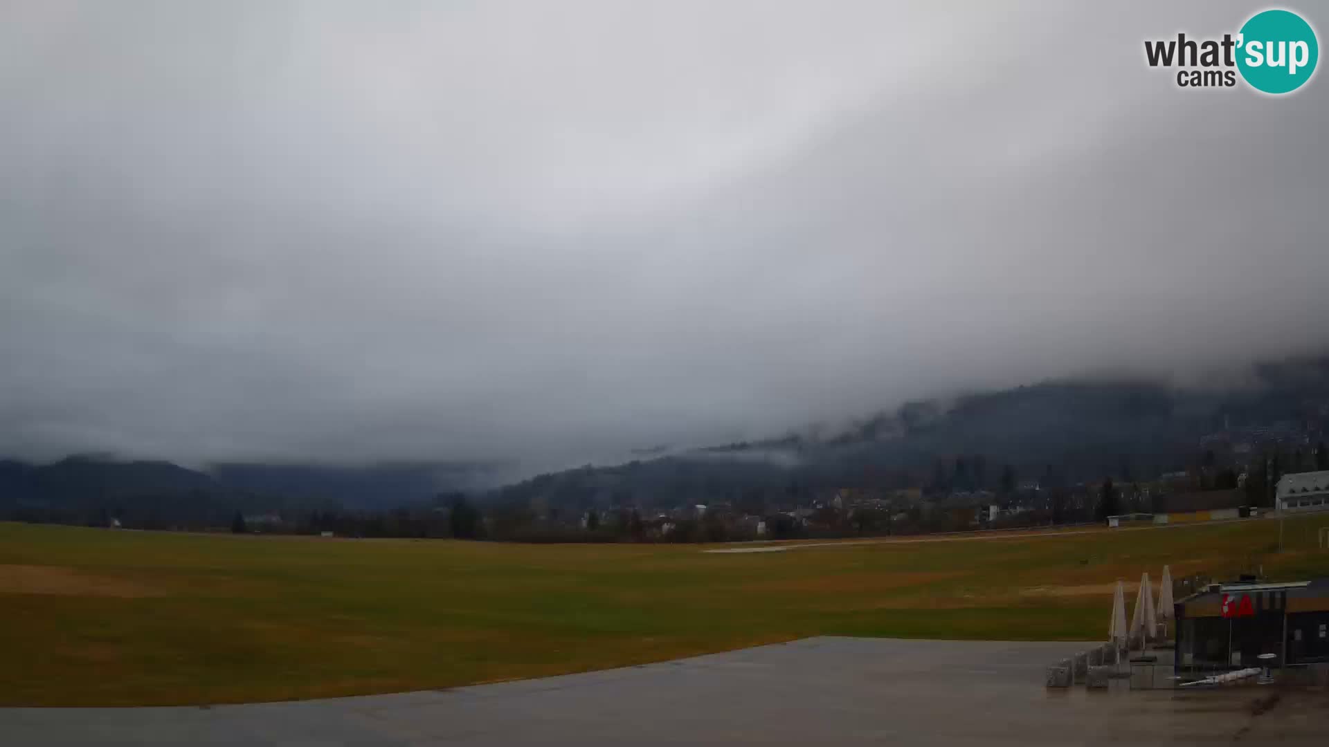 Live webcam Bovec airport – View to Kanin