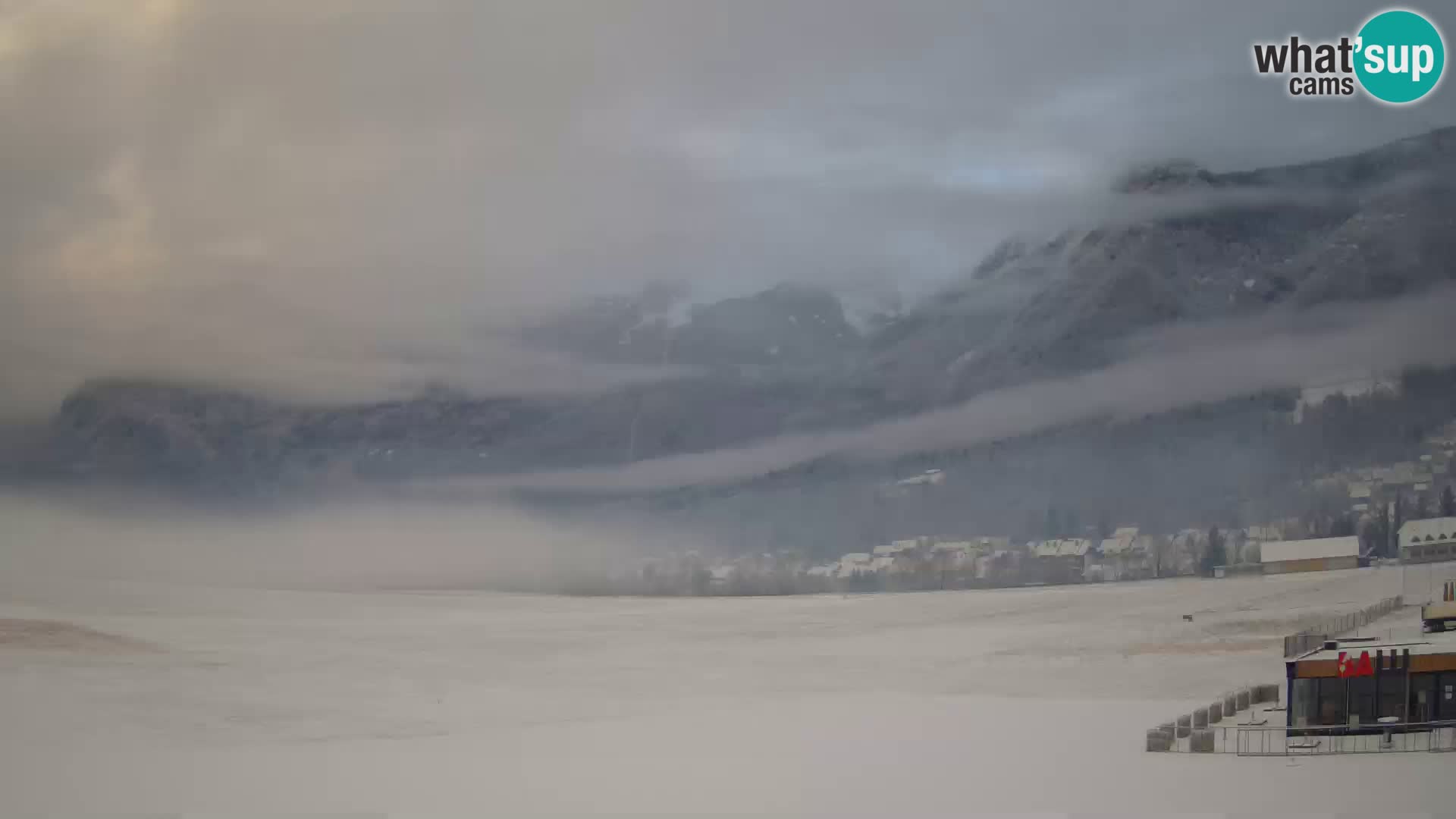Web kamera uživo Zračna luka Bovec – Pogled na Kanin