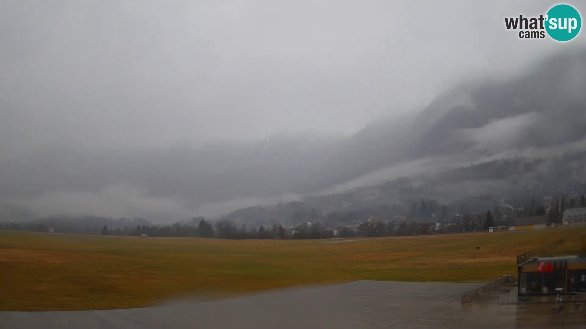 Live webcam Bovec airport – View to Kanin