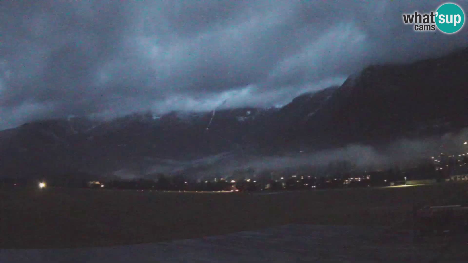 Web kamera uživo Zračna luka Bovec – Pogled na Kanin