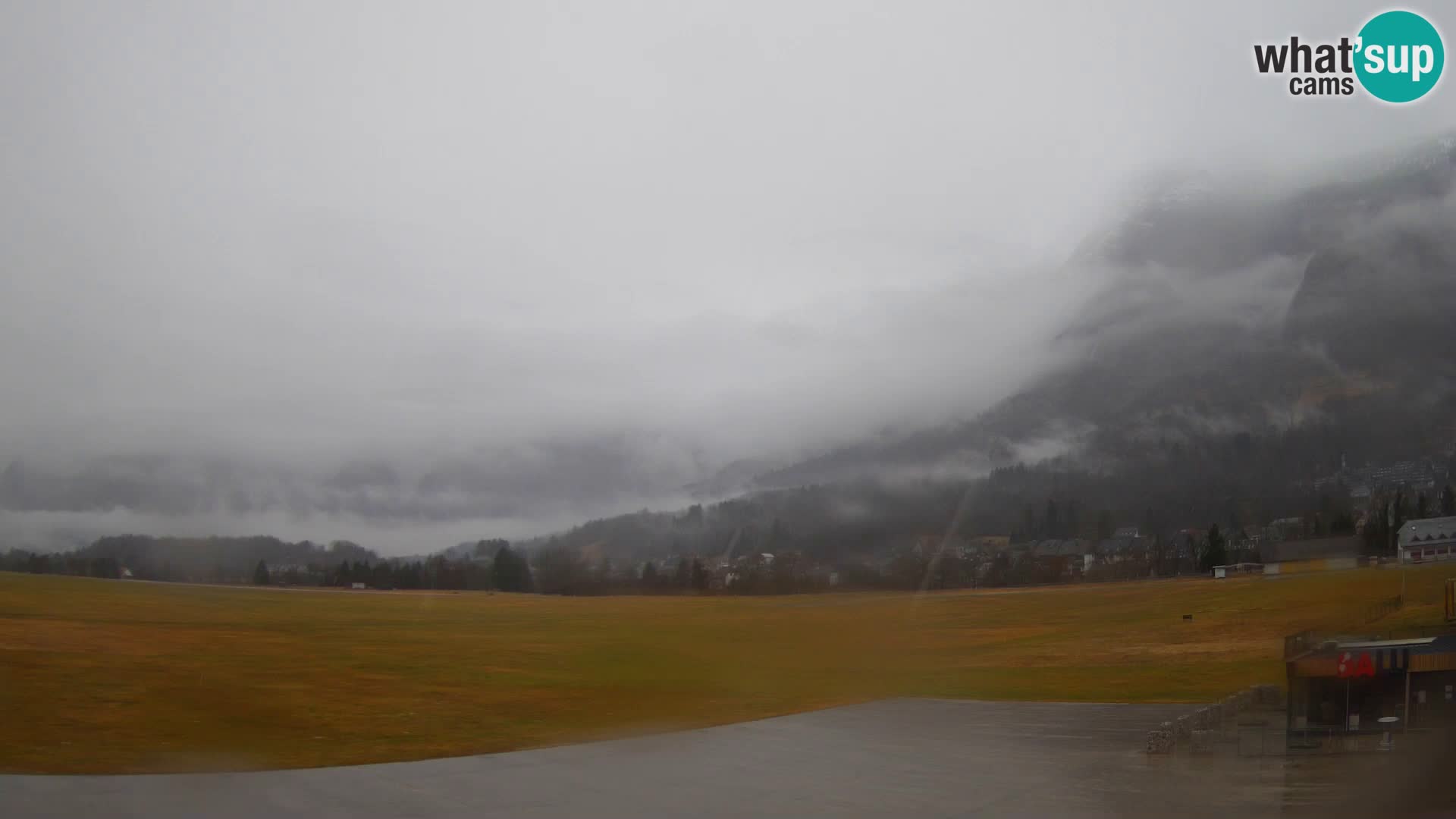Webcam en direct Aéroport de Bovec – Vue sur Kanin