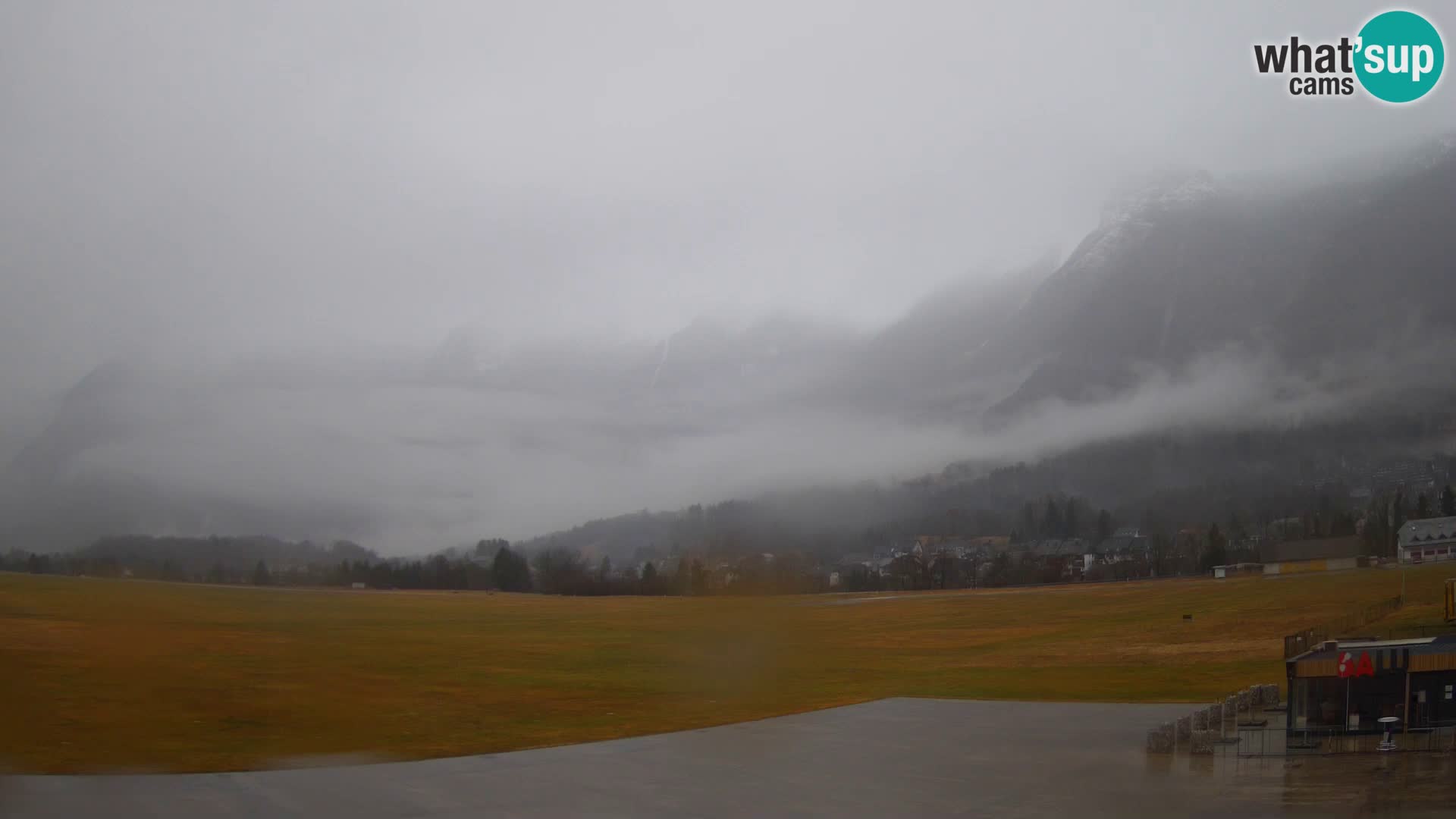 Web kamera uživo Zračna luka Bovec – Pogled na Kanin