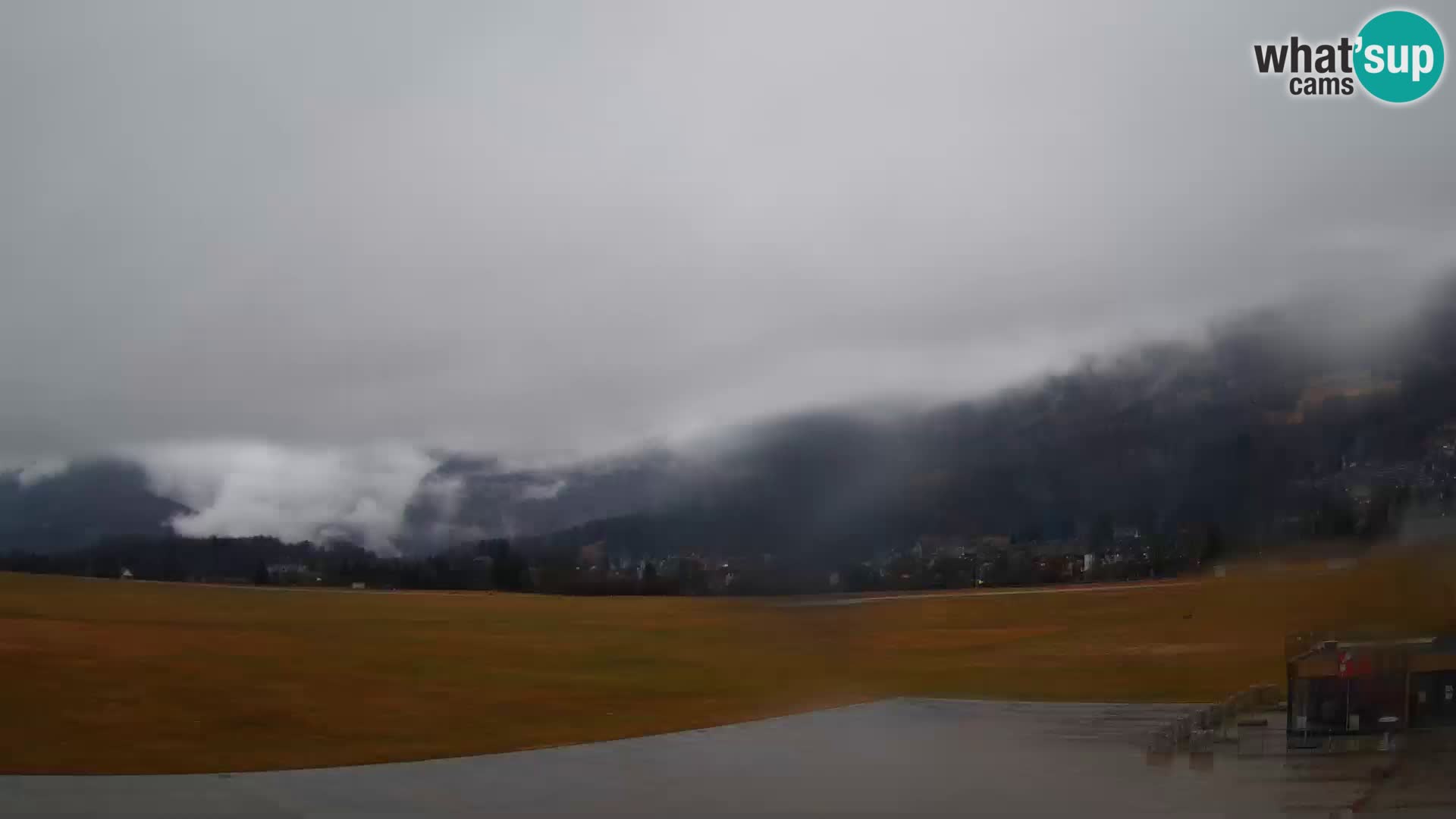 Live webcam Bovec airport – View to Kanin