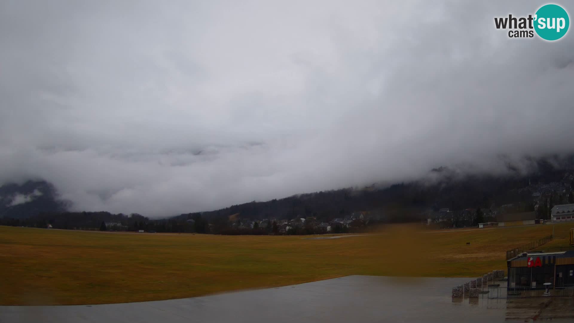 Web kamera uživo Zračna luka Bovec – Pogled na Kanin