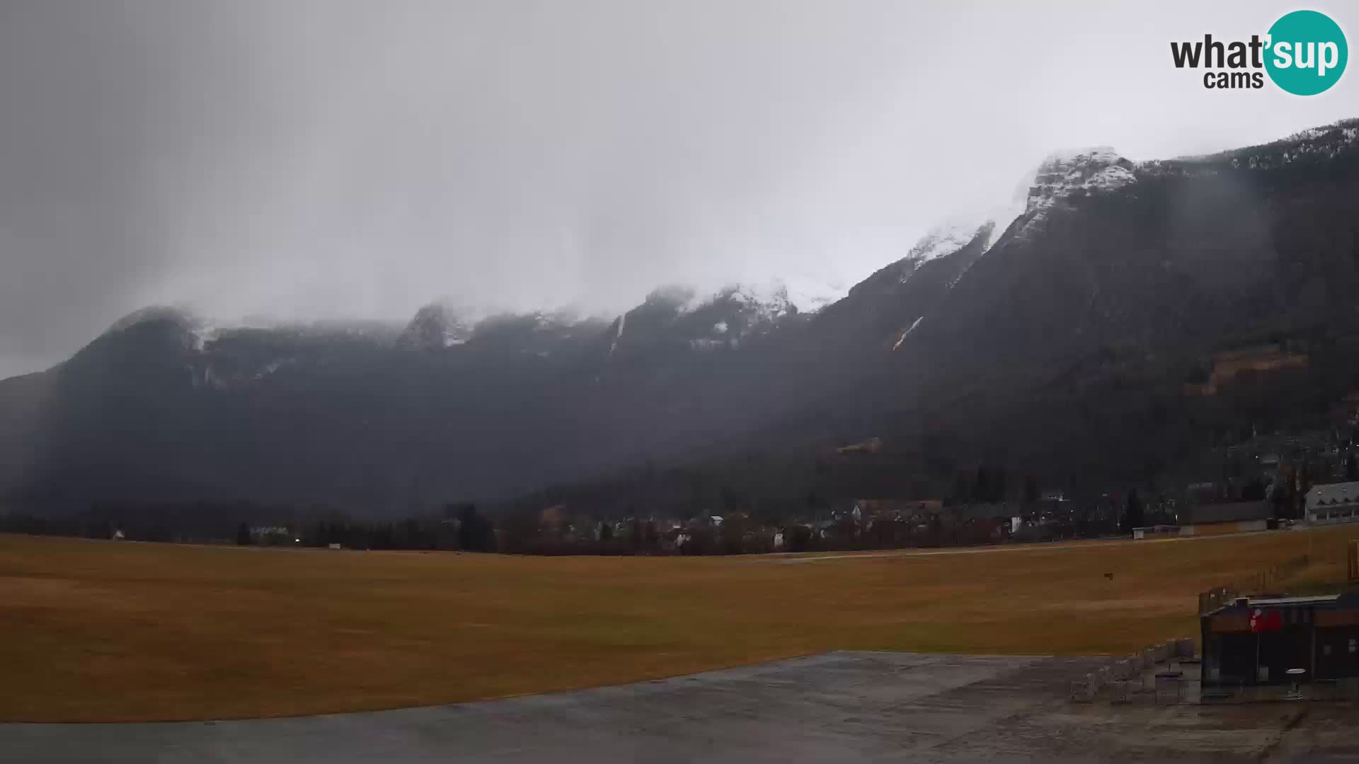 Live webcam Bovec airport – View to Kanin