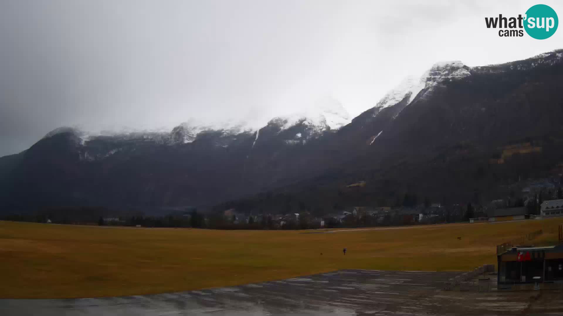 Spletna kamera letališče Bovec – pogled proti Kaninu