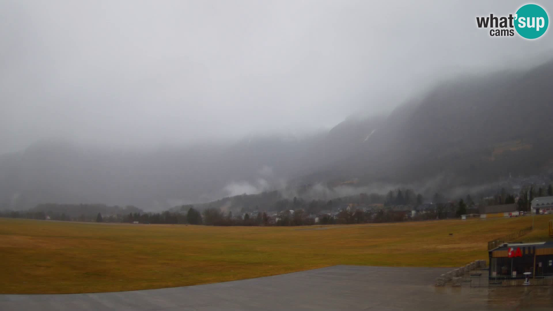 Web kamera uživo Zračna luka Bovec – Pogled na Kanin