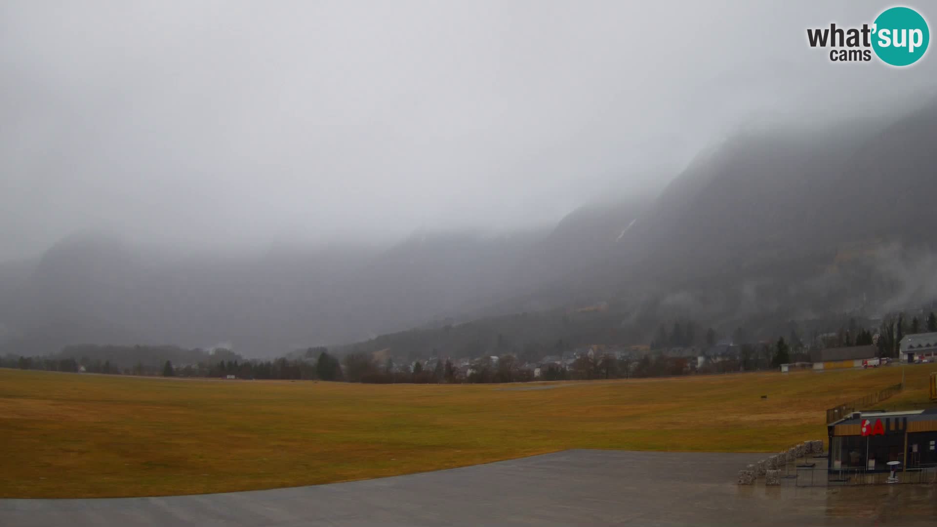 Web kamera uživo Zračna luka Bovec – Pogled na Kanin