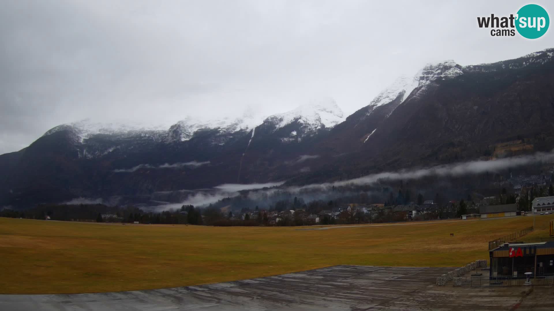 Spletna kamera letališče Bovec – pogled proti Kaninu