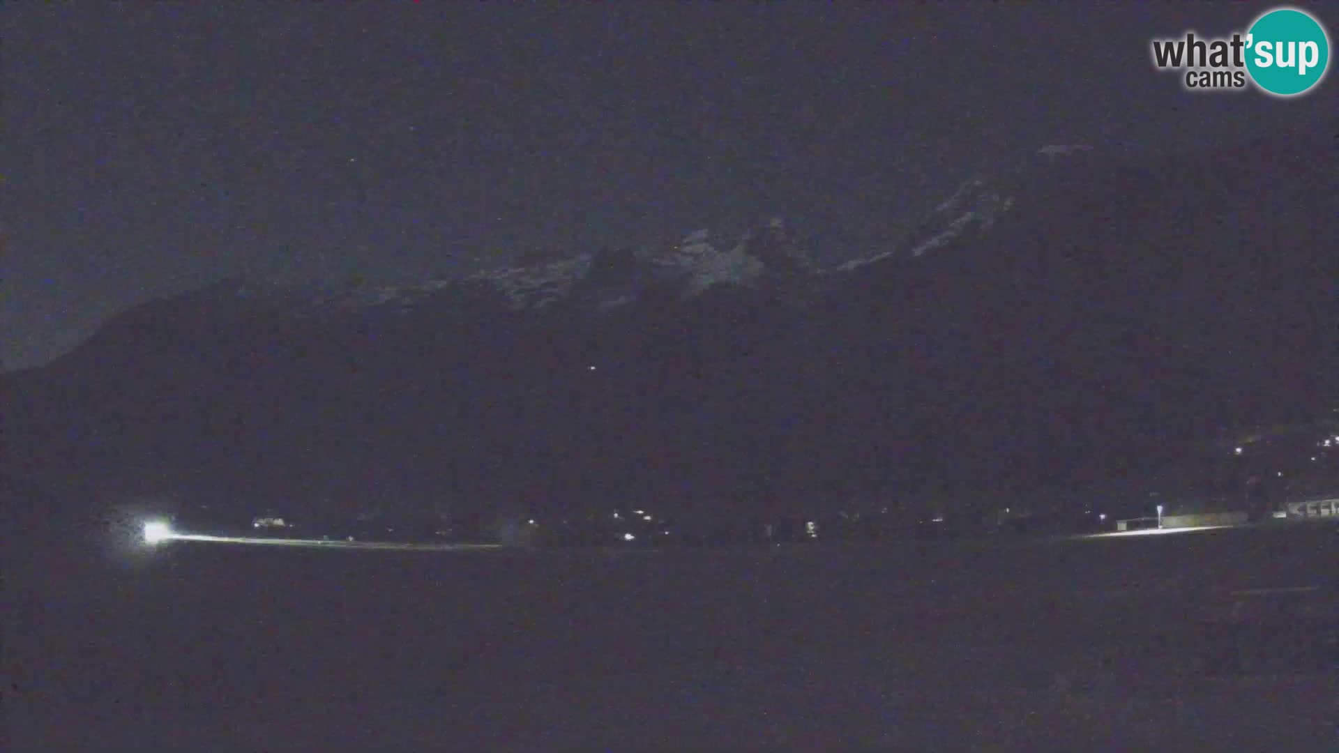 Web kamera uživo Zračna luka Bovec – Pogled na Kanin