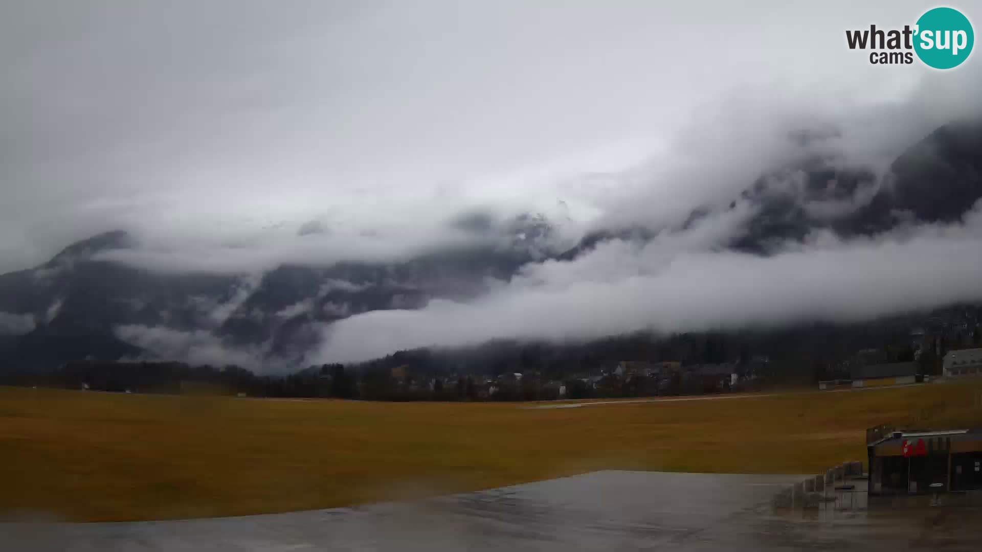 Live webcam Bovec airport – View to Kanin