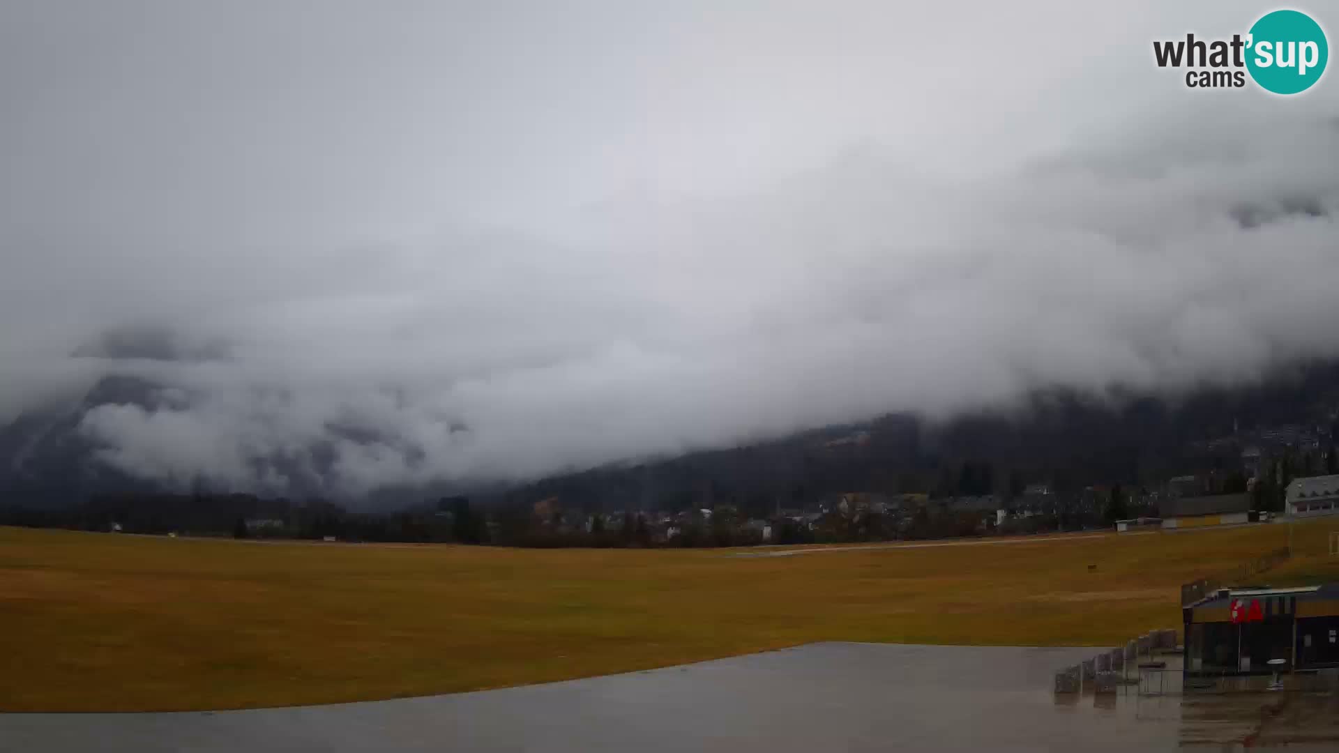 Web kamera uživo Zračna luka Bovec – Pogled na Kanin