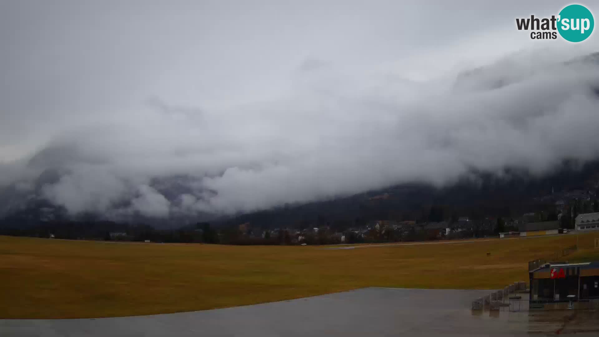 Webcam en direct Aéroport de Bovec – Vue sur Kanin