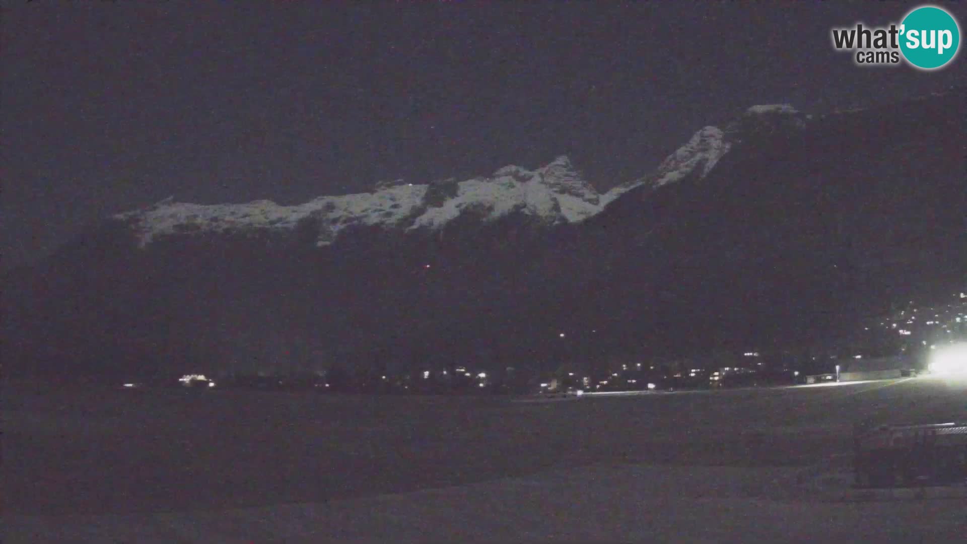 Web kamera uživo Zračna luka Bovec – Pogled na Kanin