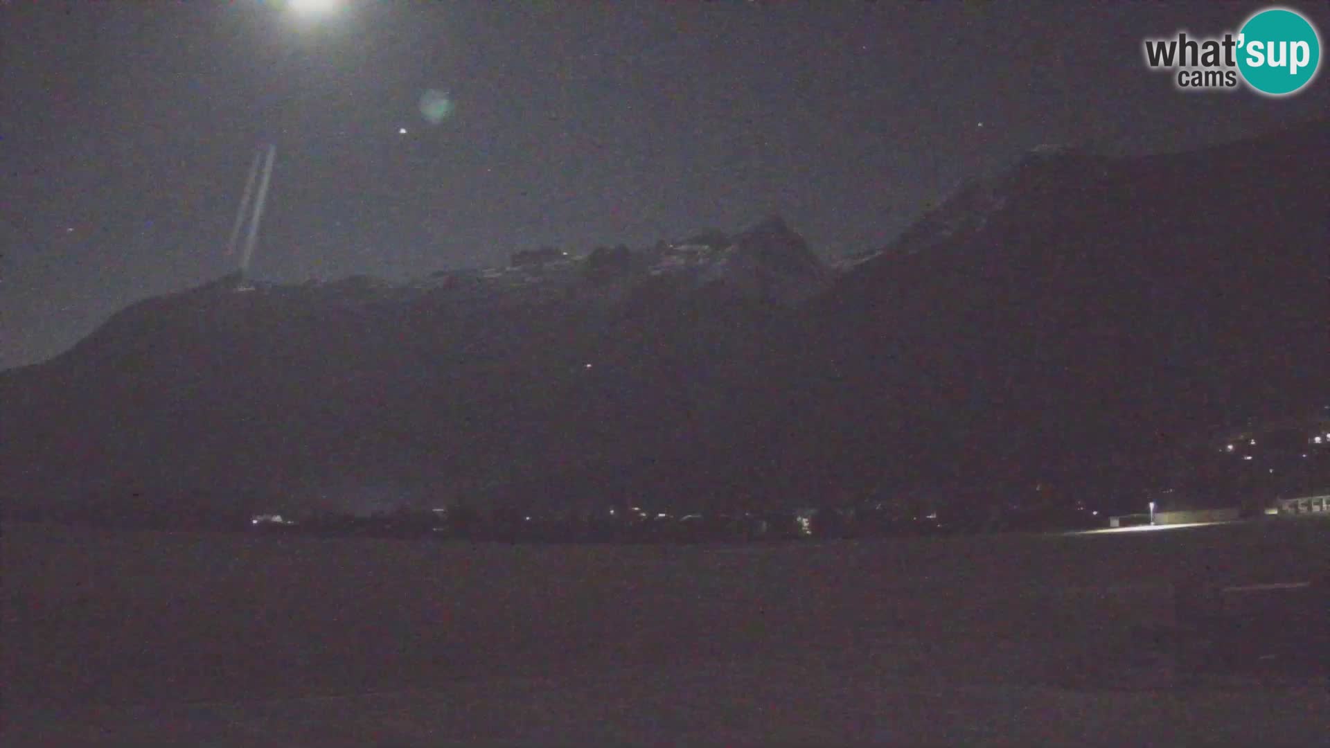 Web kamera uživo Zračna luka Bovec – Pogled na Kanin