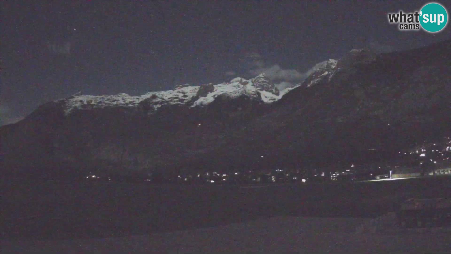 Live webcam Bovec airport – View to Kanin
