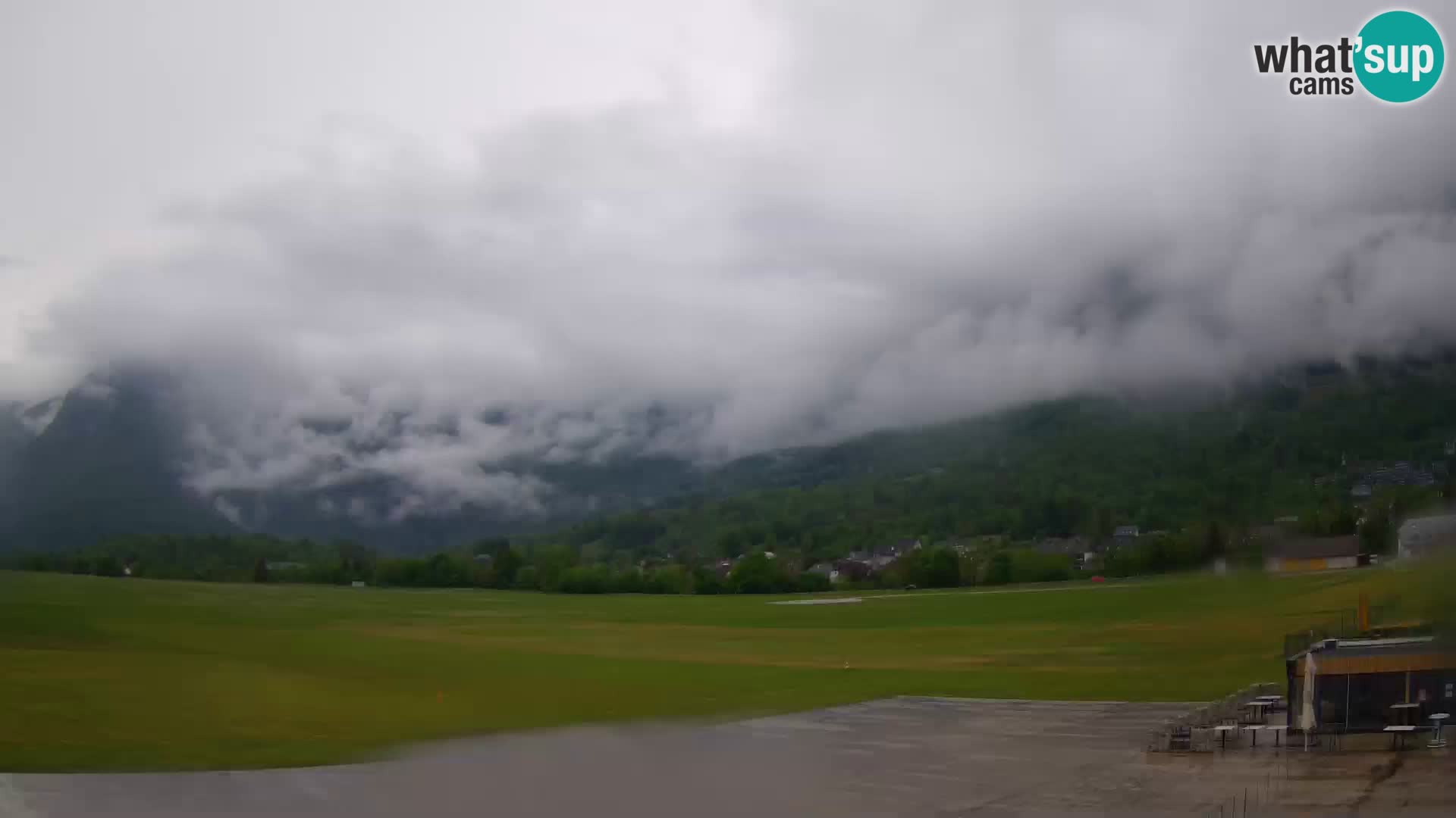 Webcam en direct Aéroport de Bovec – Vue sur Kanin