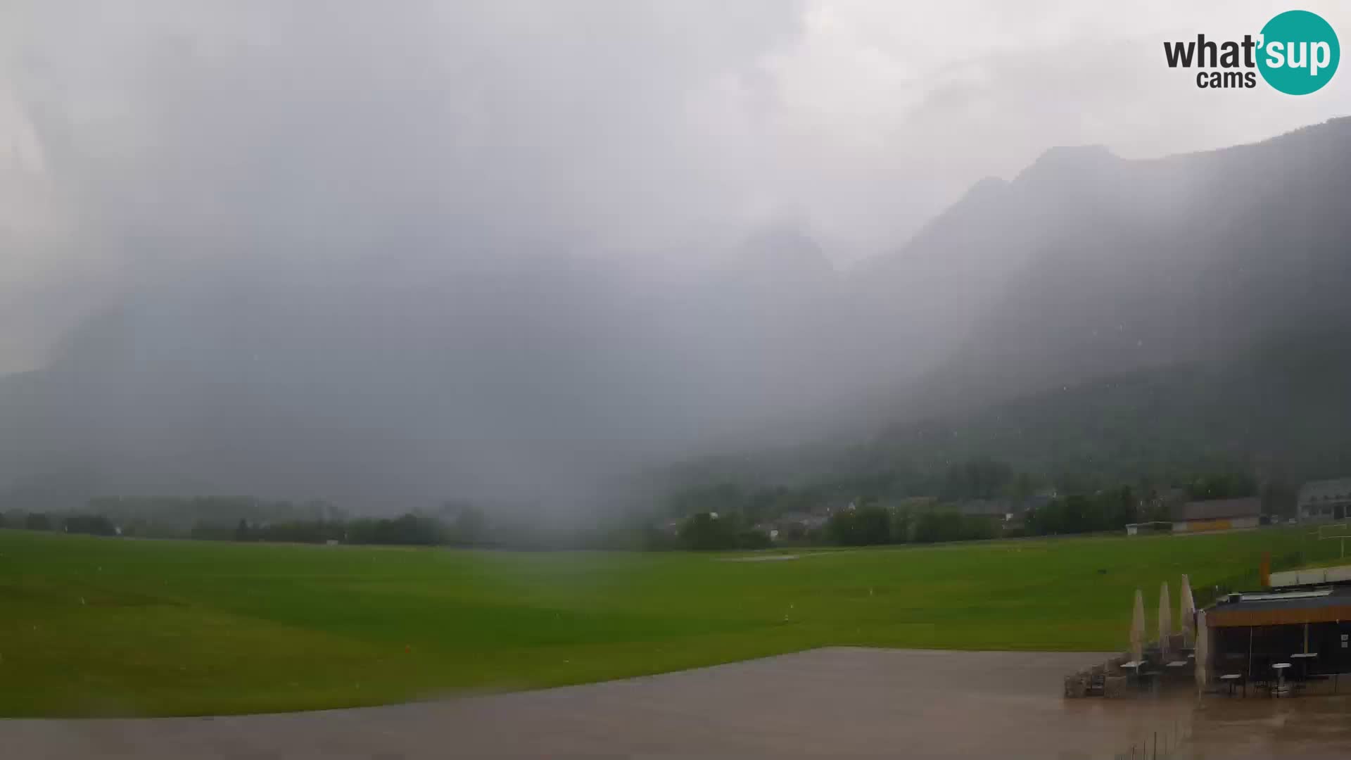 Live webcam Bovec airport – View to Kanin