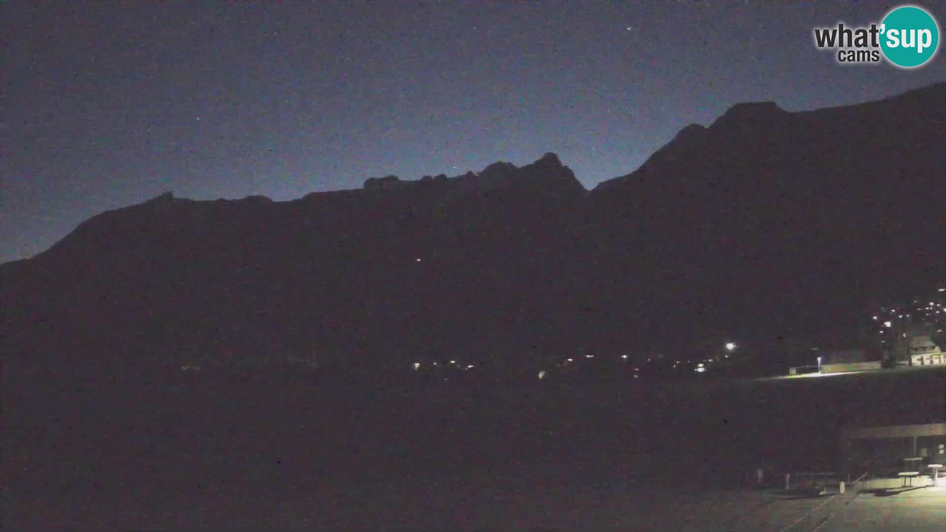 Web kamera uživo Zračna luka Bovec – Pogled na Kanin