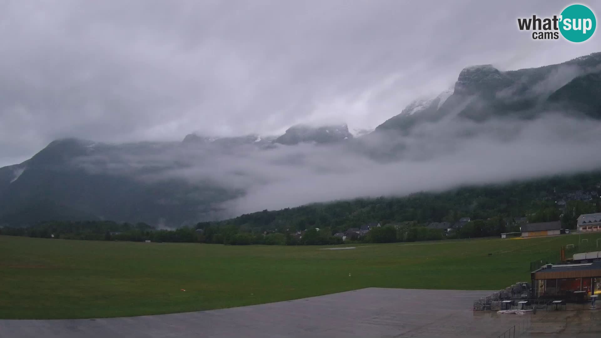 Webcam en direct Aéroport de Bovec – Vue sur Kanin