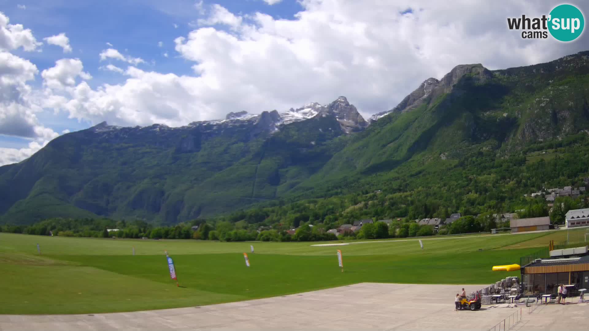 Live webcam Bovec airport – View to Kanin