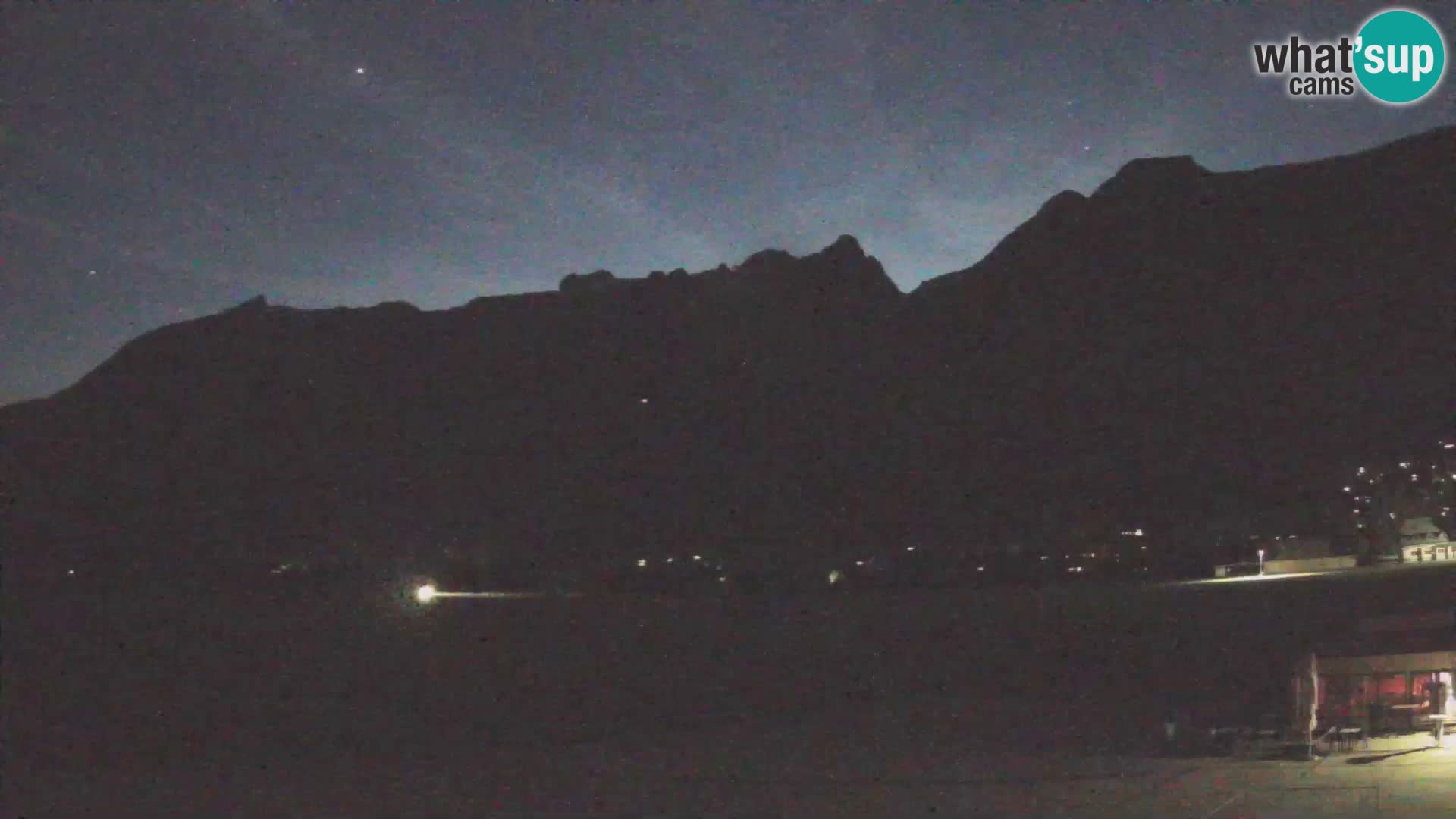 Web kamera uživo Zračna luka Bovec – Pogled na Kanin