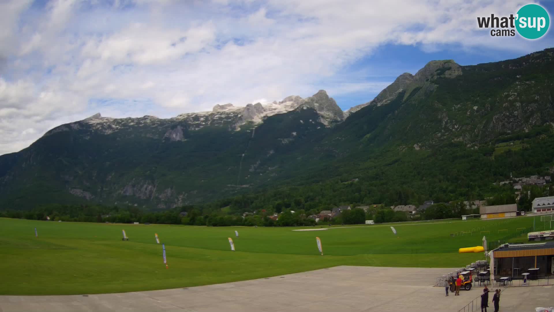 Spletna kamera letališče Bovec – pogled proti Kaninu