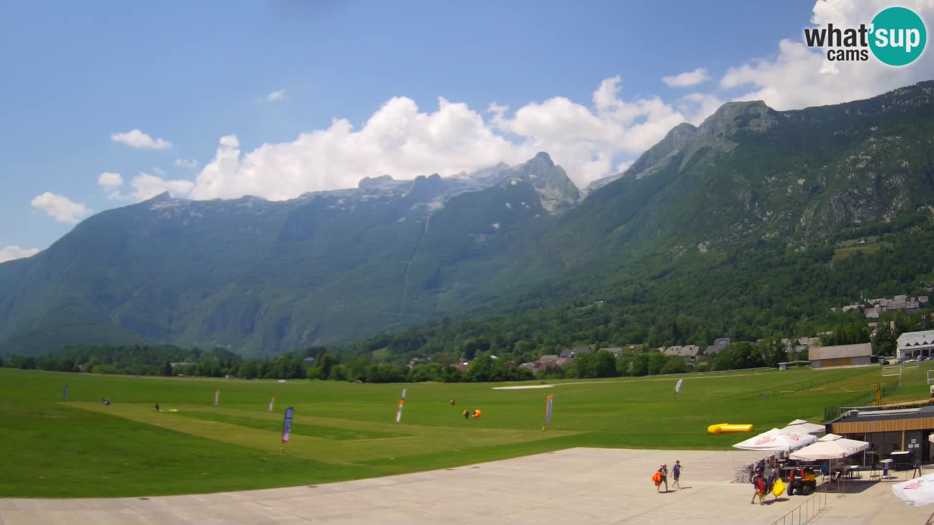 Webcam en direct Aéroport de Bovec – Vue sur Kanin