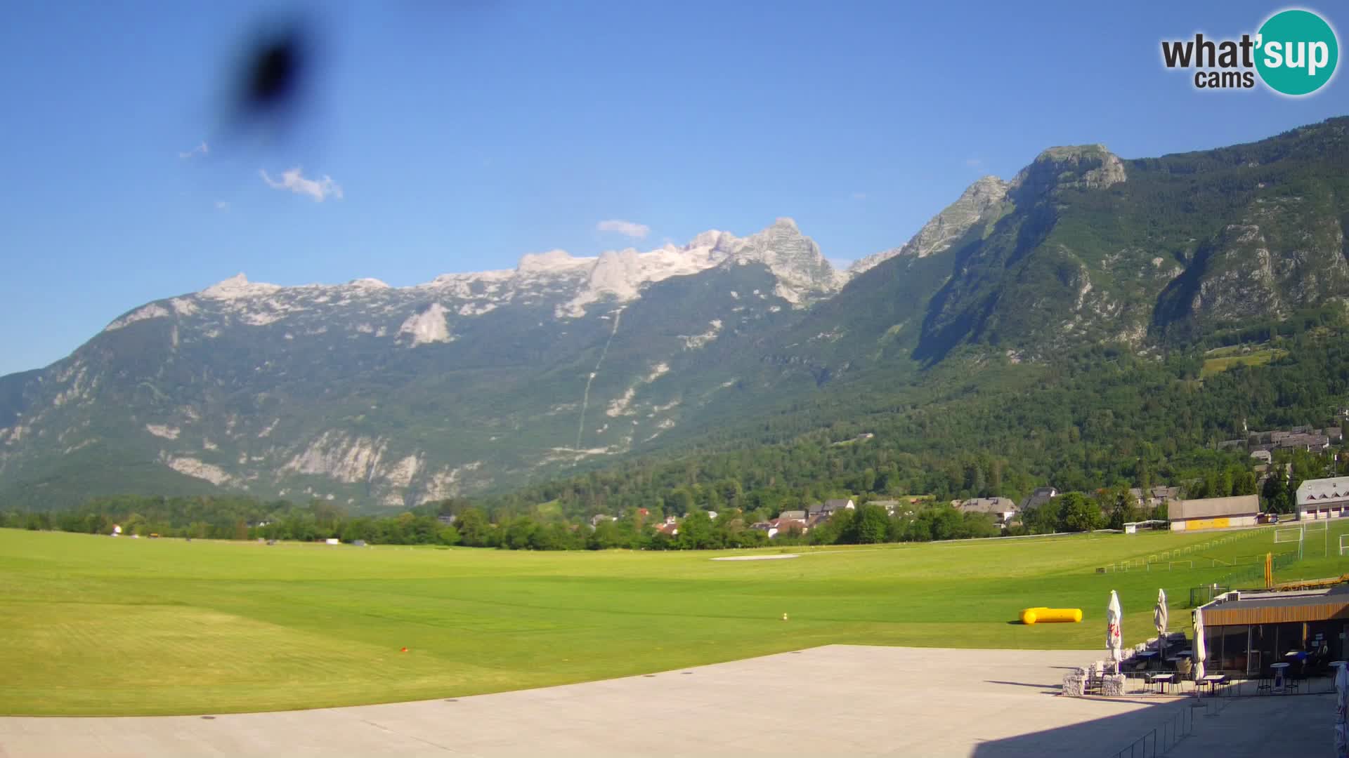 Webcam en direct Aéroport de Bovec – Vue sur Kanin