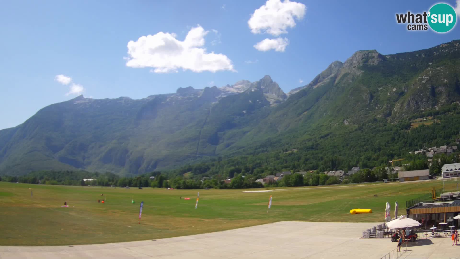 Live webcam Bovec airport – View to Kanin