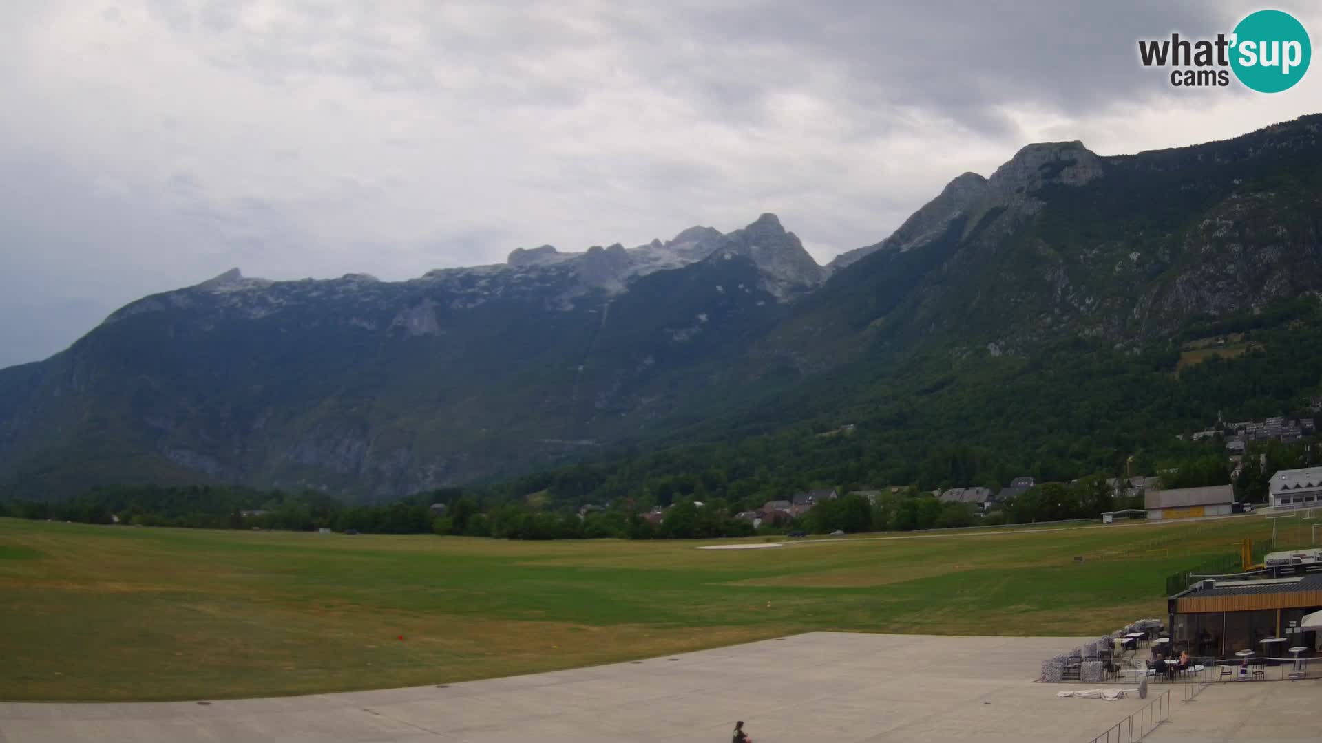 Live webcam Bovec airport – View to Kanin