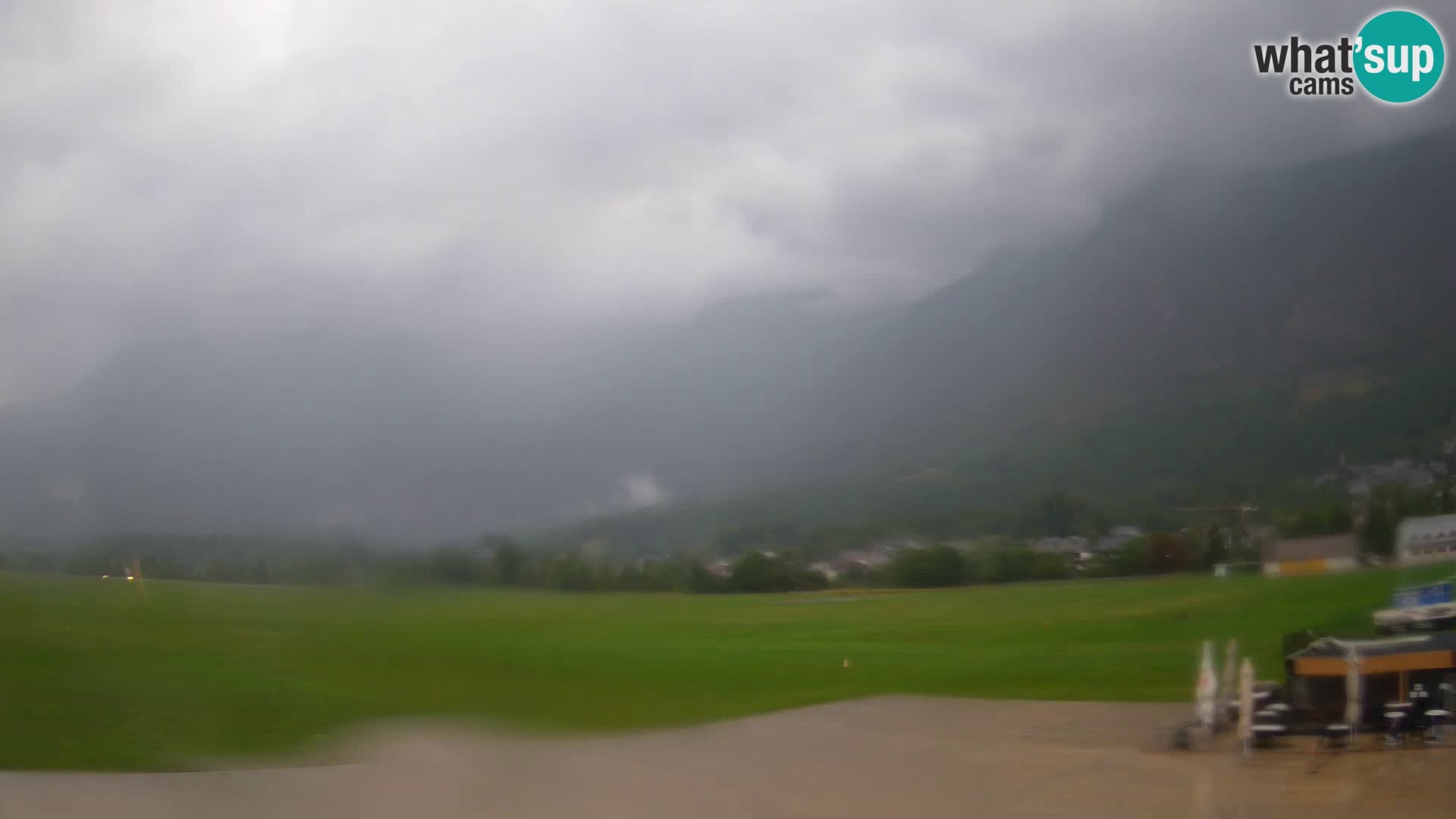 Webcam en direct Aéroport de Bovec – Vue sur Kanin