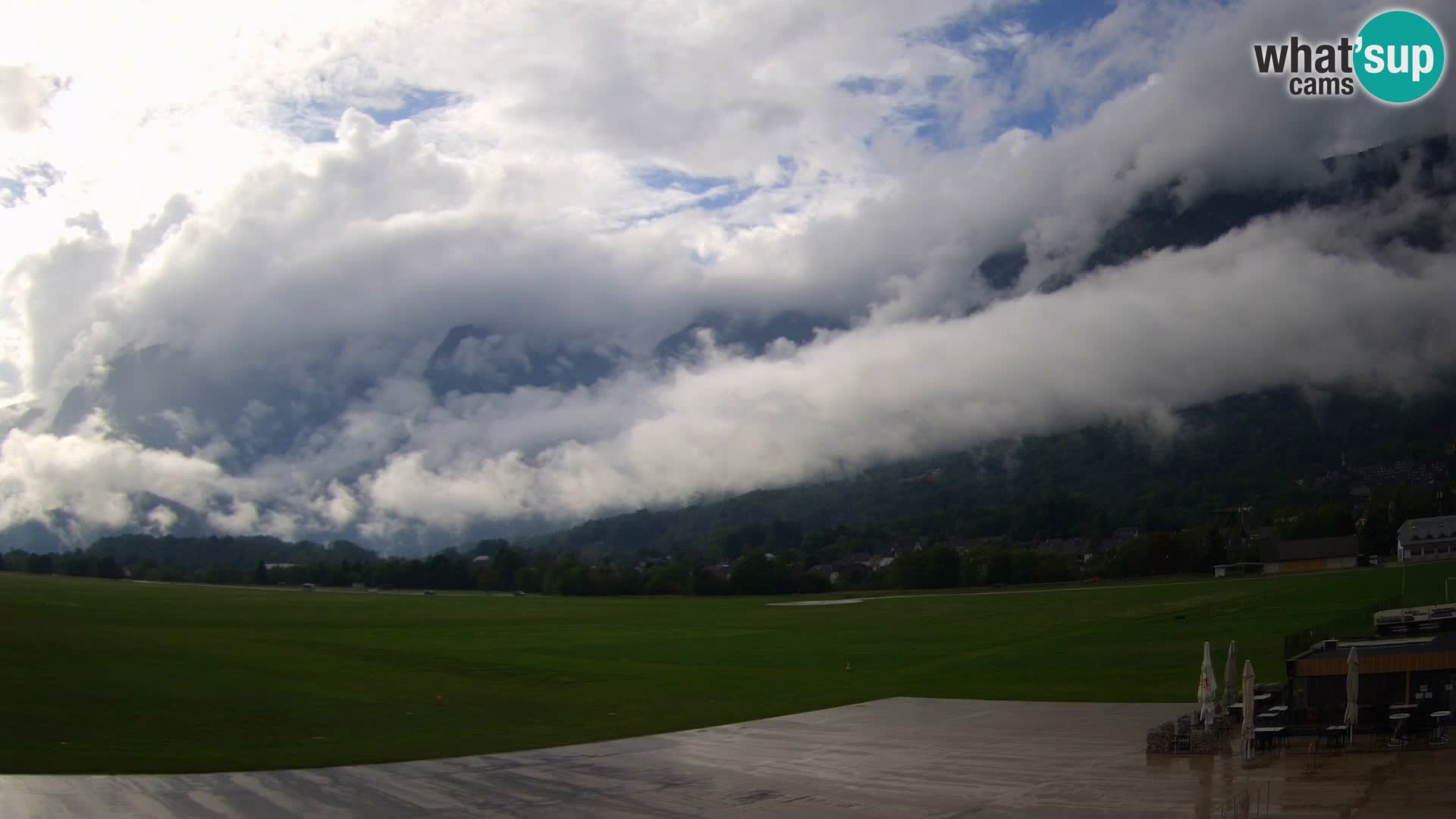 Webcam en direct Aéroport de Bovec – Vue sur Kanin