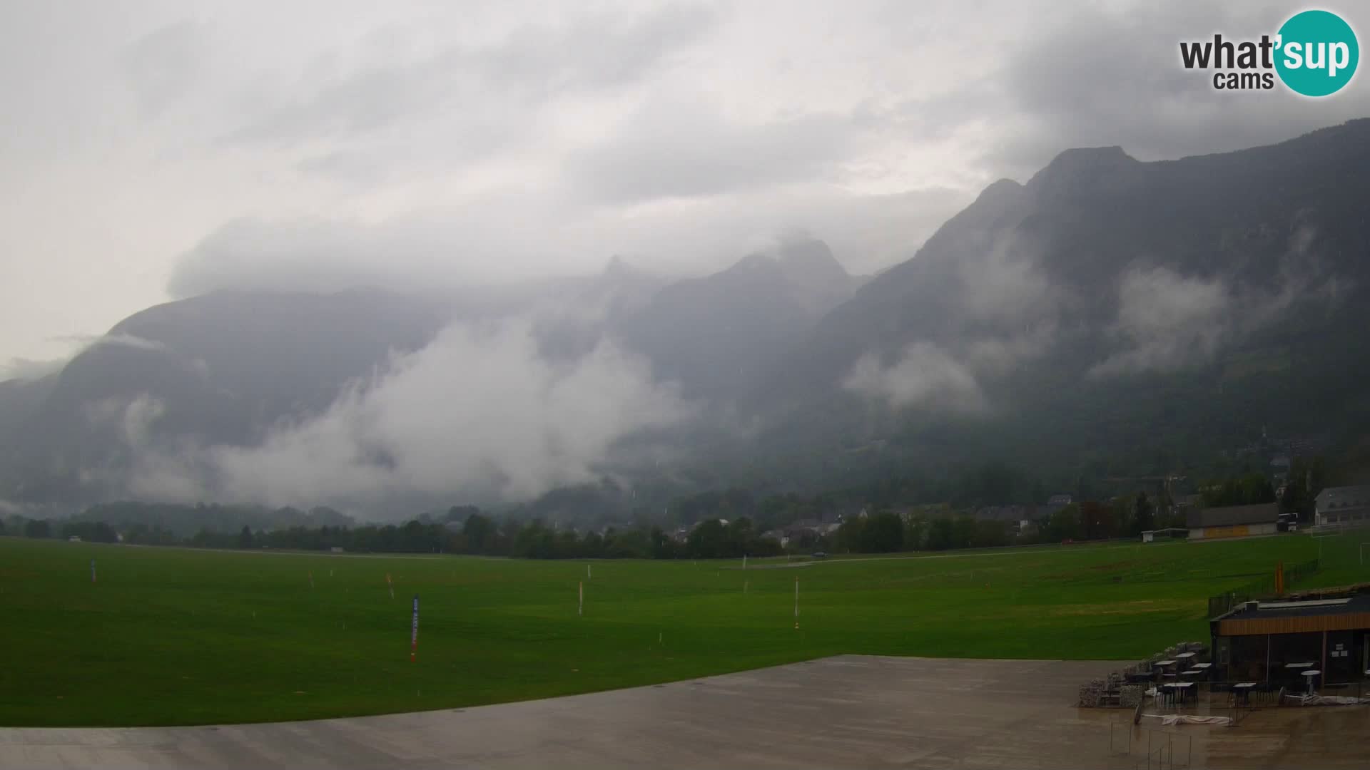 Live webcam Bovec airport – View to Kanin