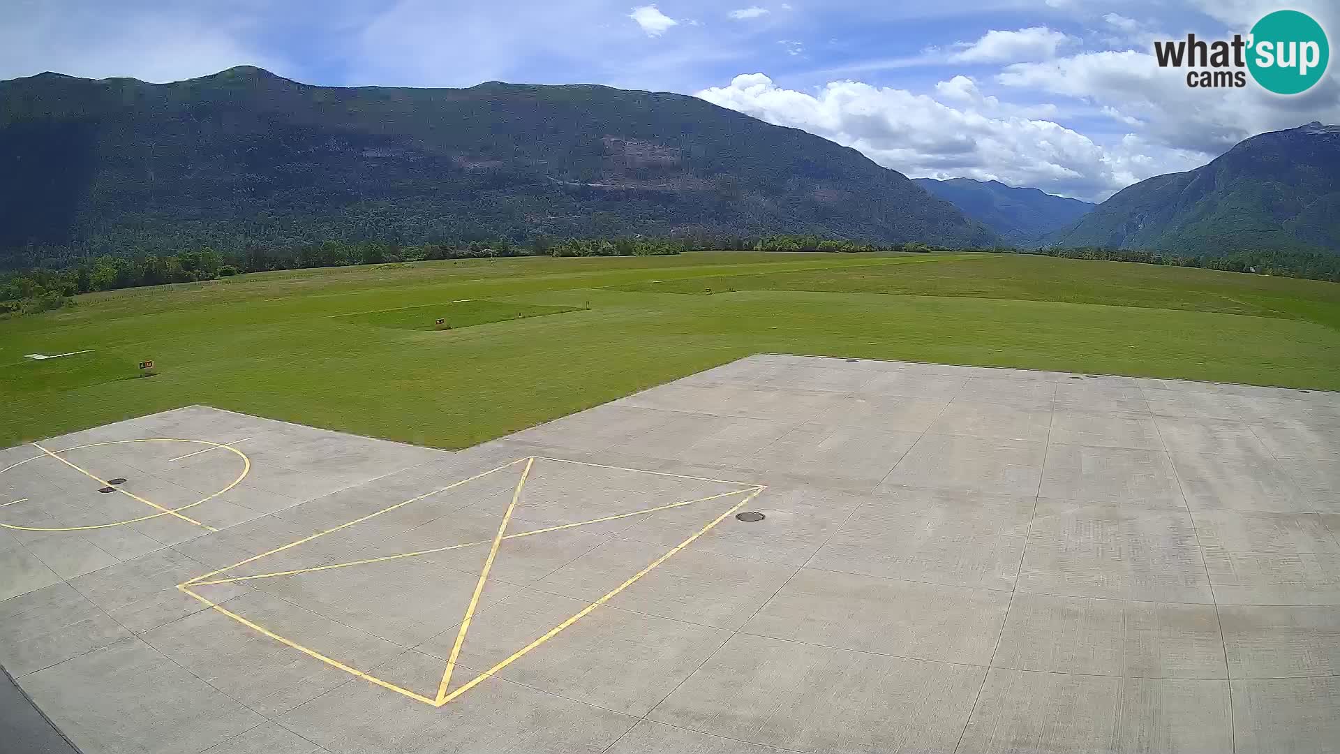 Web kamera zračne luke Bovec – Skydive Bovec