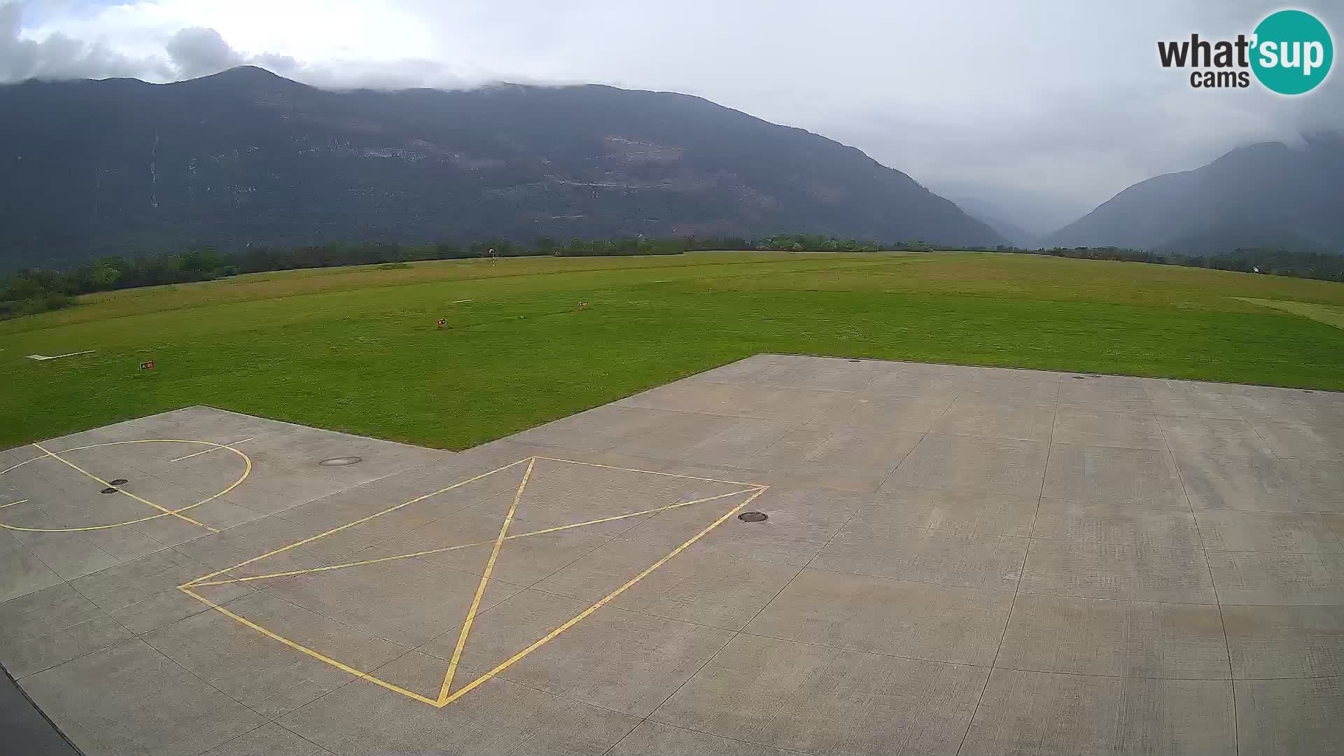 Webcam des Flughafens Bovec – Skydive Bovec