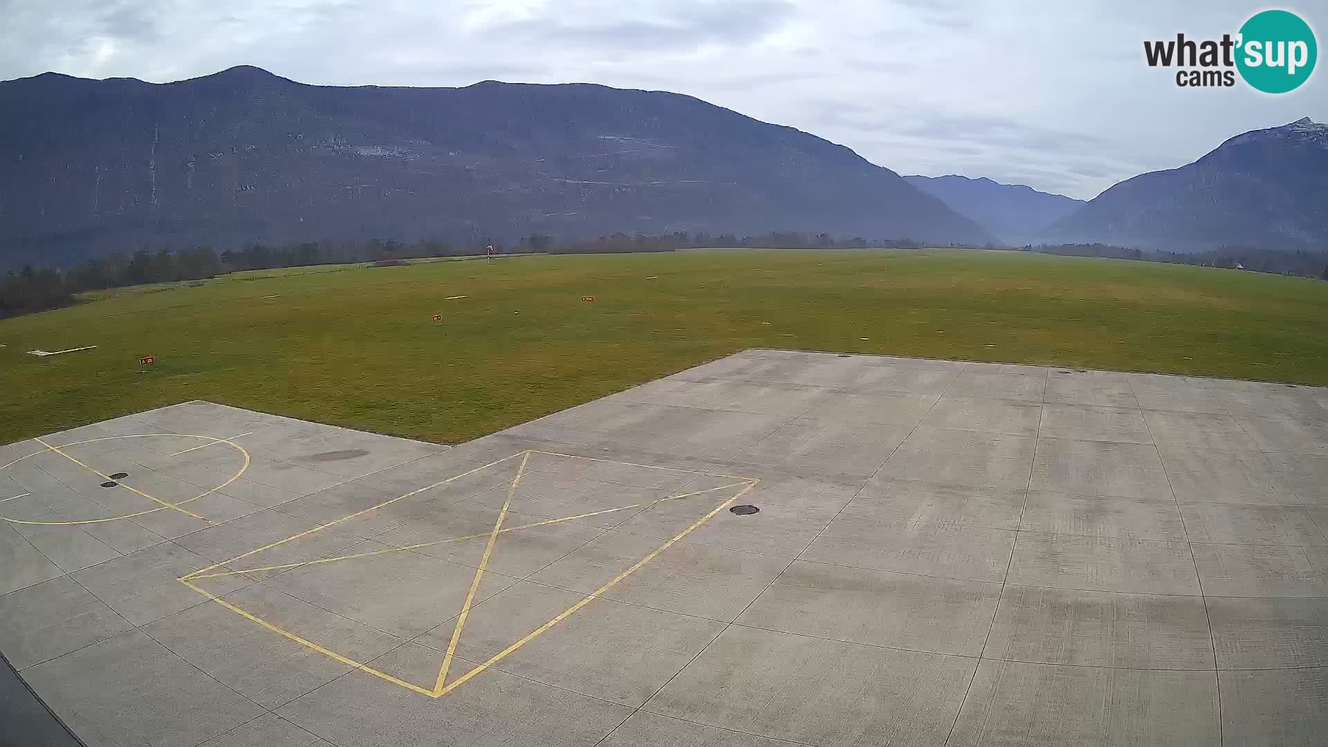 Live-Webcam Flughafen Bovec – Blick auf Kanin