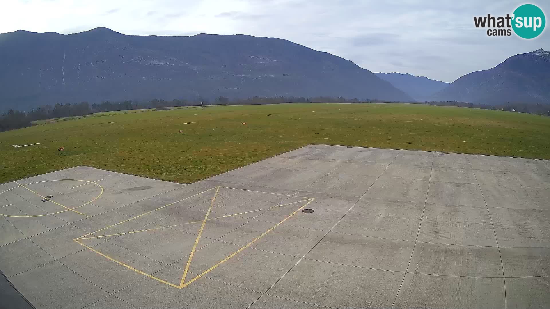 Live-Webcam Flughafen Bovec – Blick auf Kanin