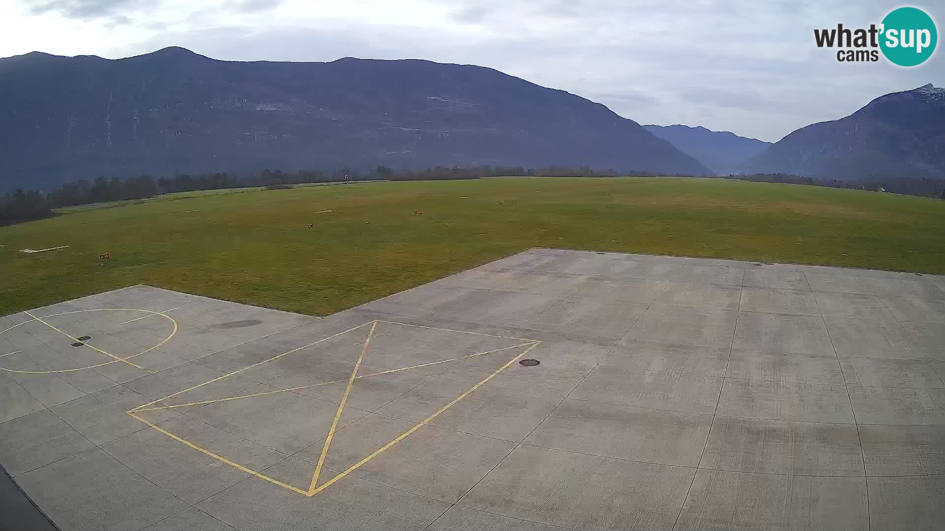 Live-Webcam Flughafen Bovec – Blick auf Kanin