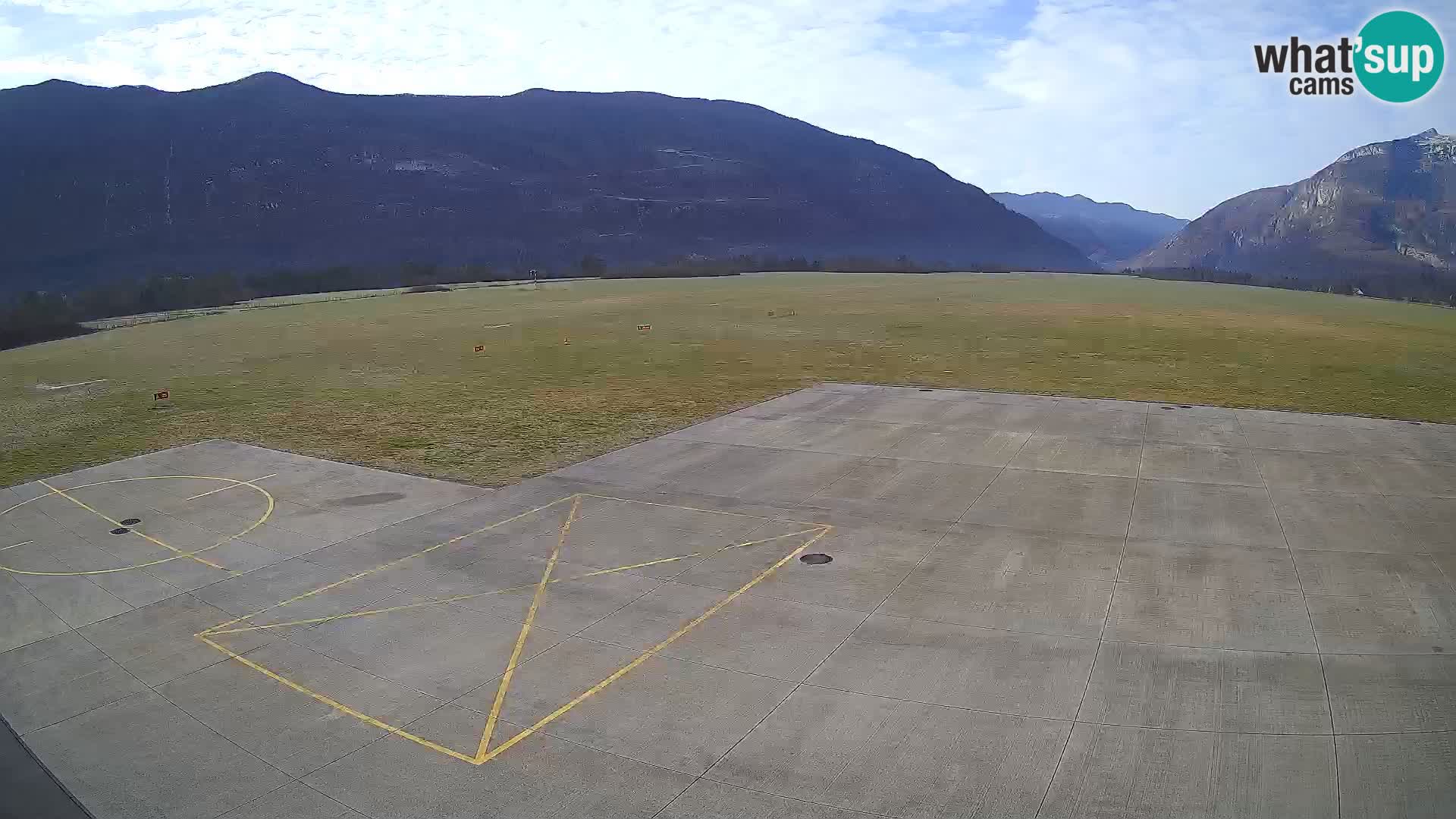 Live-Webcam Flughafen Bovec – Blick auf Kanin