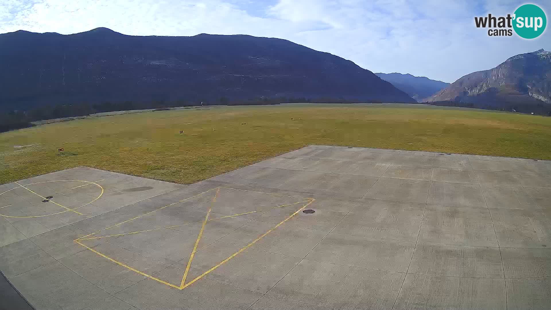 Live-Webcam Flughafen Bovec – Blick auf Kanin