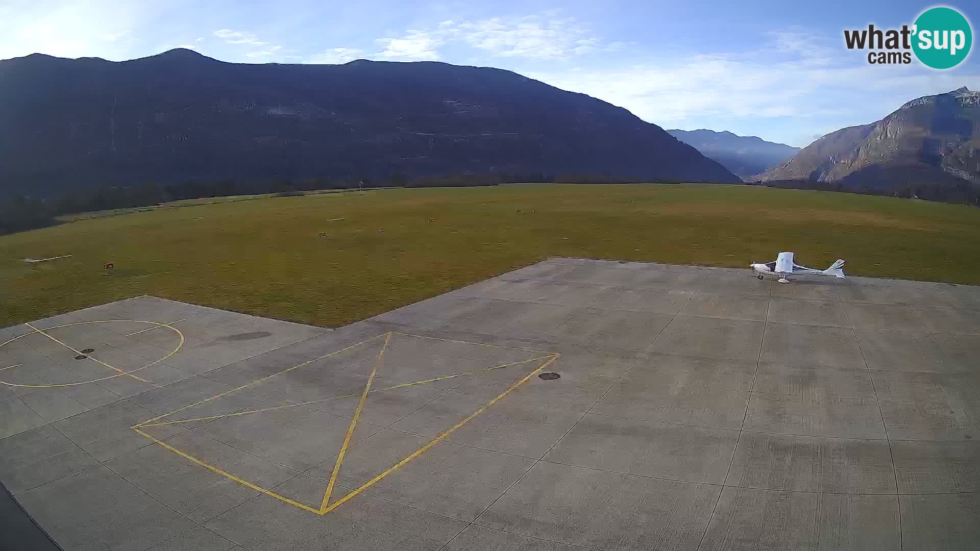 Live-Webcam Flughafen Bovec – Blick auf Kanin