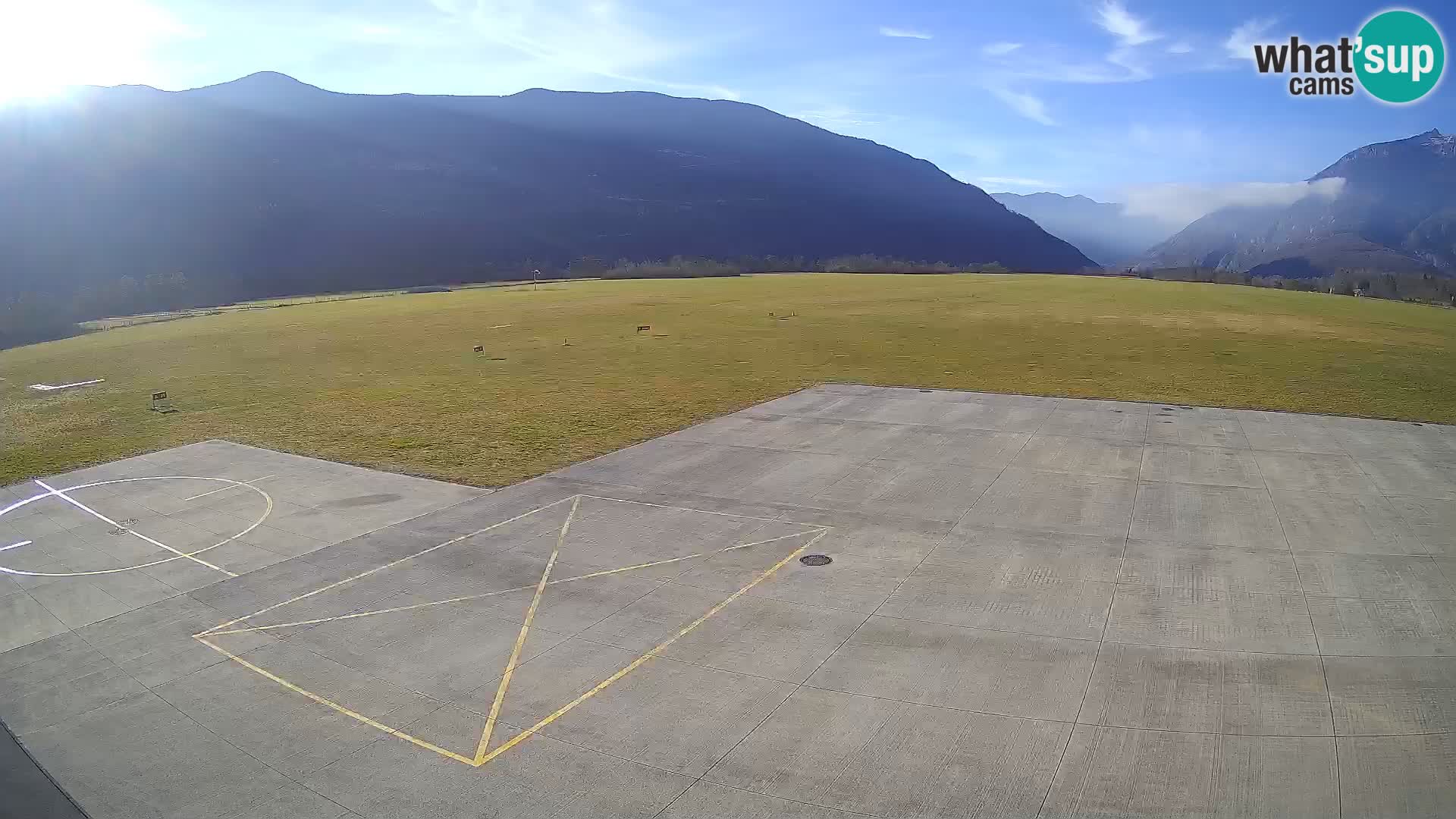 Live-Webcam Flughafen Bovec – Blick auf Kanin