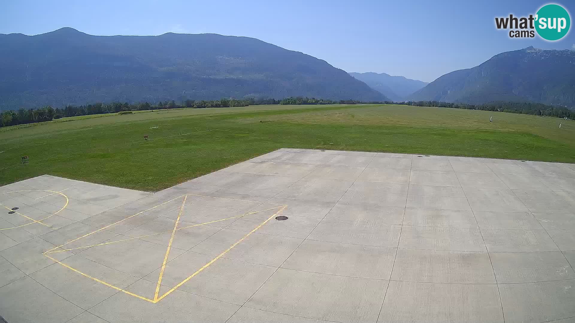 Live-Webcam Flughafen Bovec – Blick auf Kanin