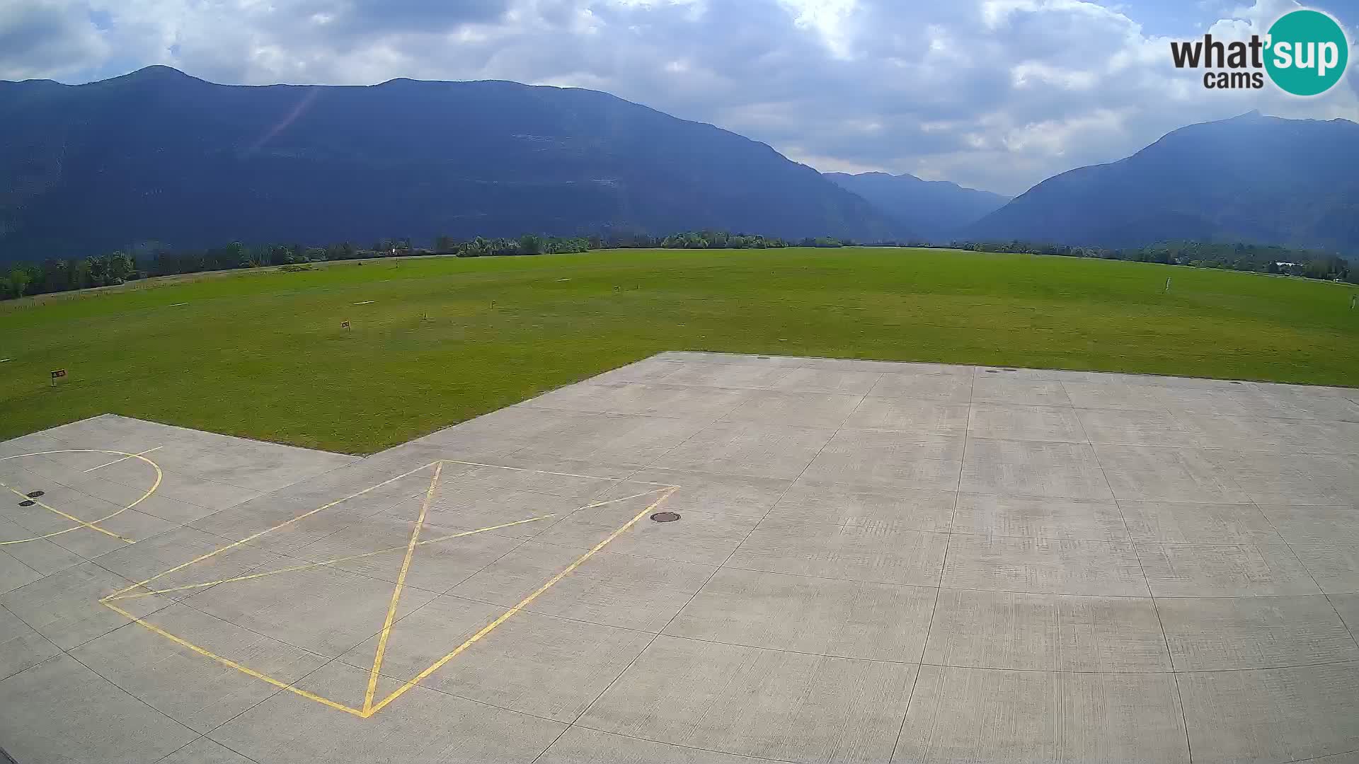Live-Webcam Flughafen Bovec – Blick auf Kanin