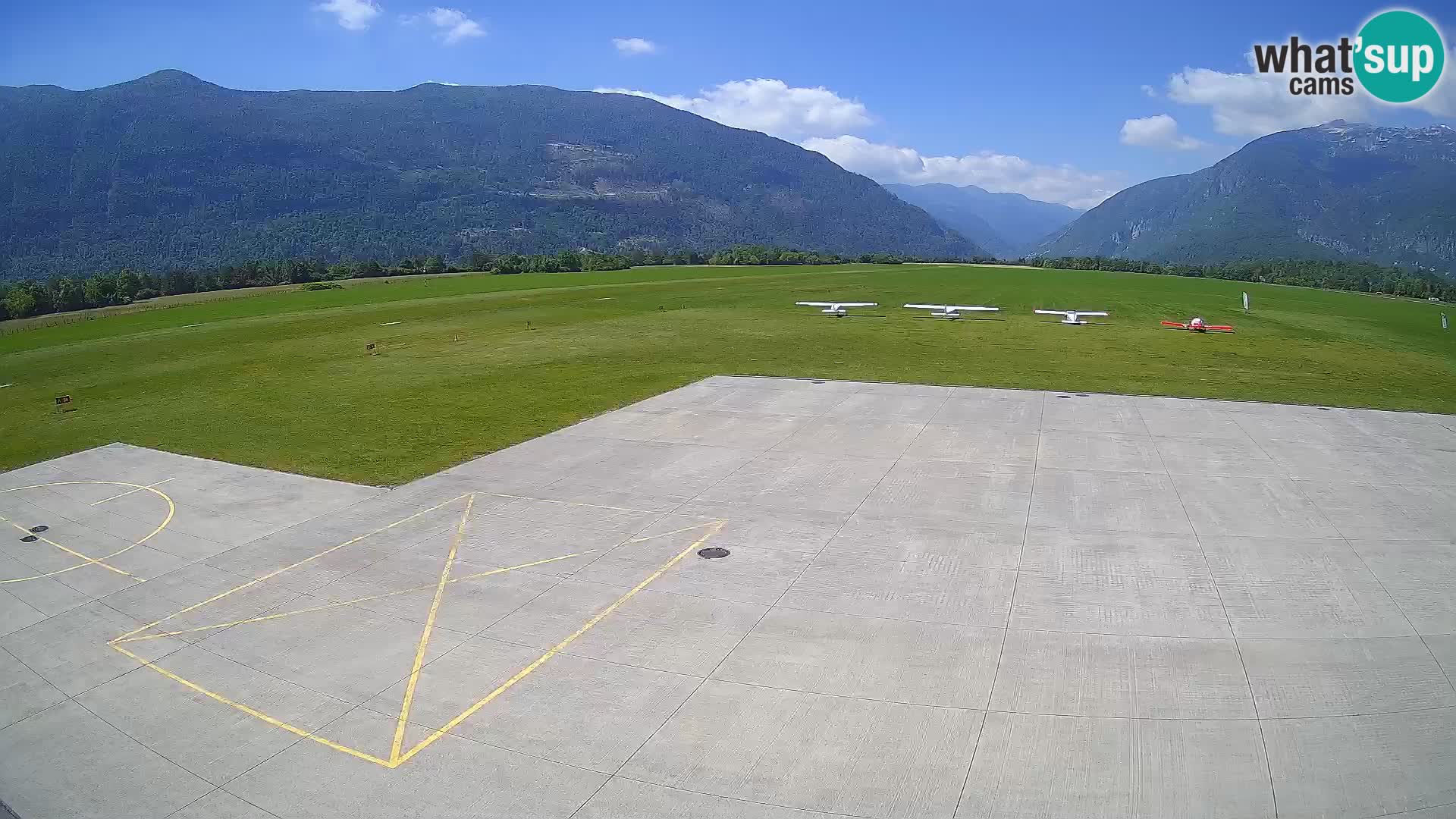 Webcam de l’aéroport de Bovec – Skydive Bovec