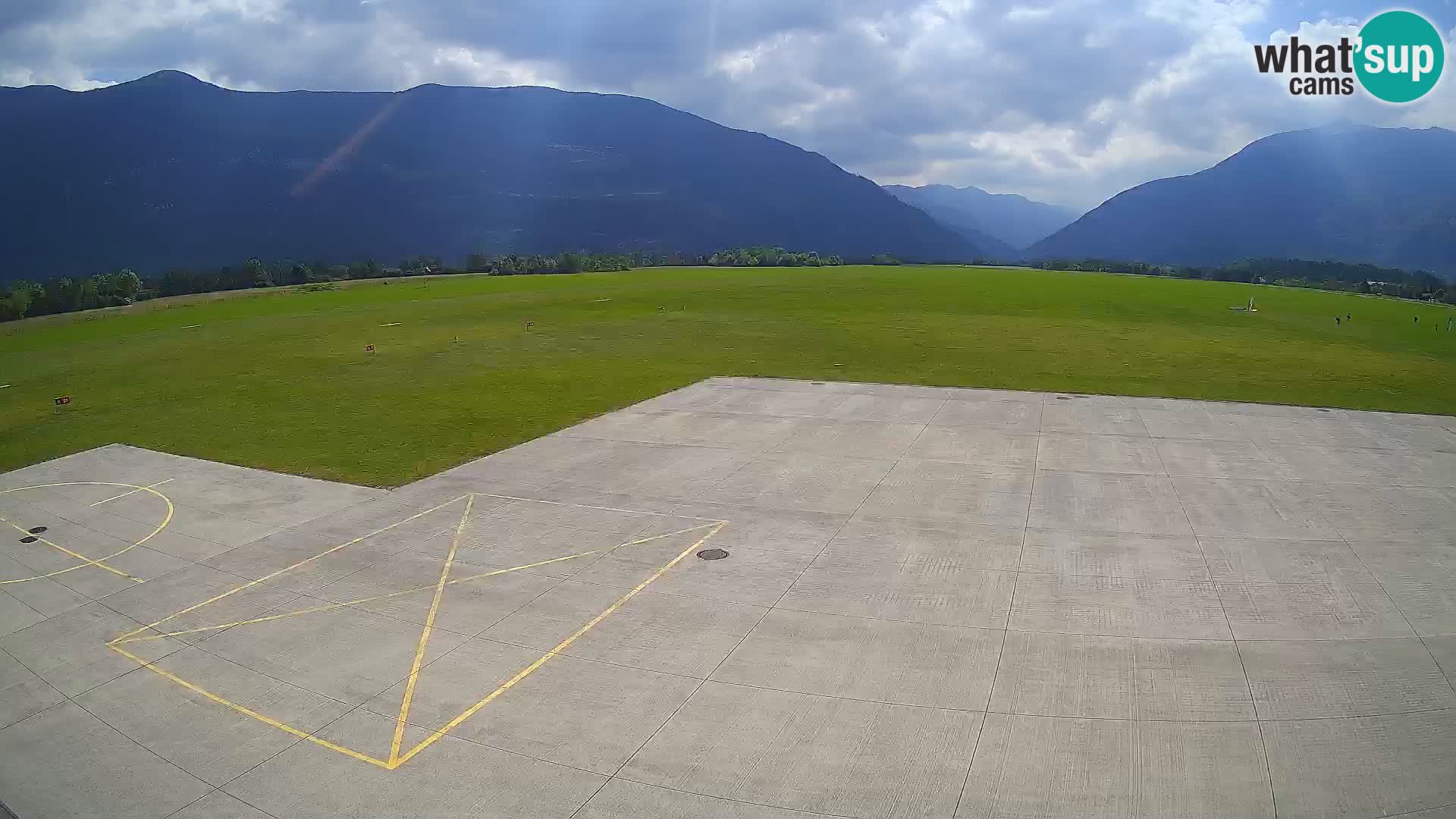 Live-Webcam Flughafen Bovec – Blick auf Kanin