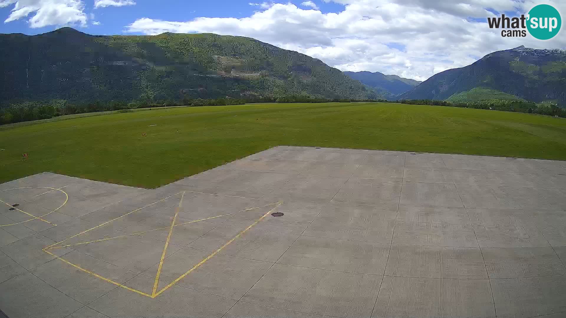Webcam des Flughafens Bovec – Skydive Bovec