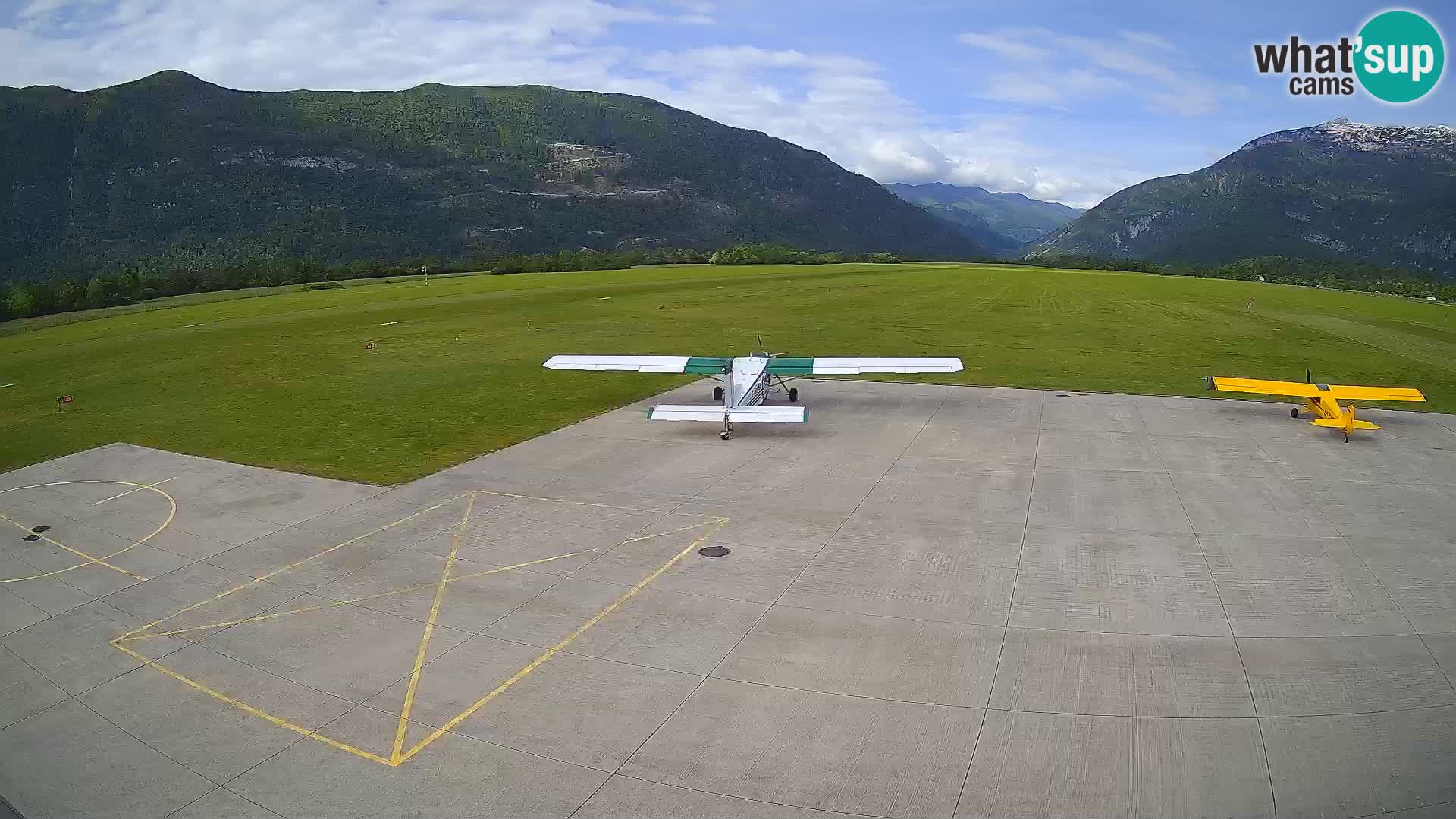 Live-Webcam Flughafen Bovec – Blick auf Kanin